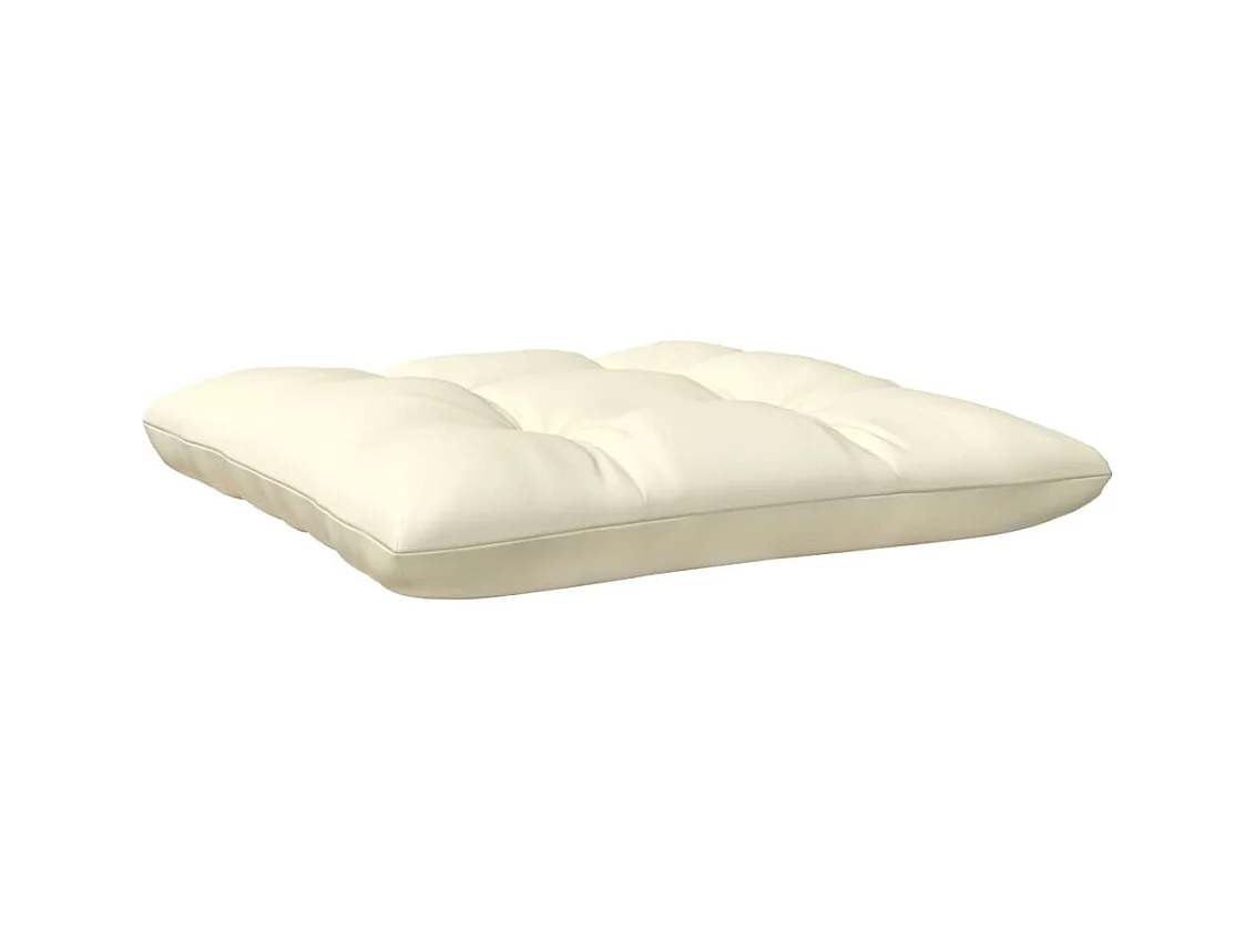 Tuinbank 2-zits met crèmekleurige kussens massief grenenhout BE921999