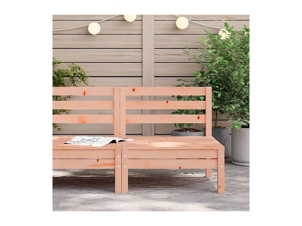 Canapé de jardin sans accoudoirs bois massif douglas FR64638