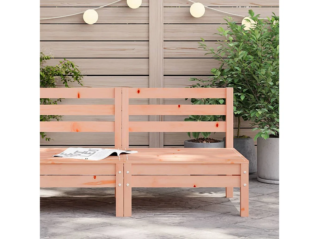 Canapé de jardin sans accoudoirs bois massif douglas FR64638