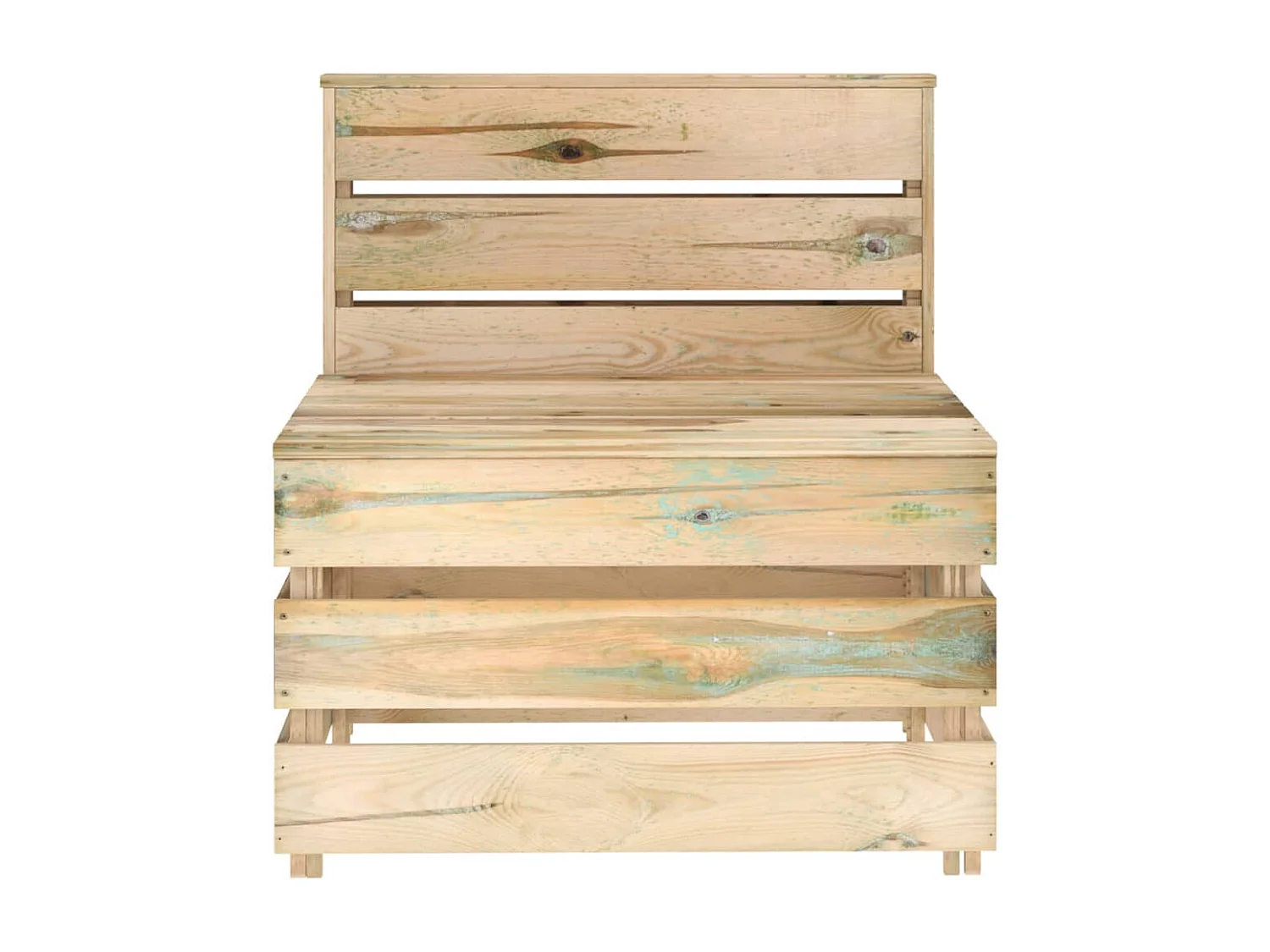 Canapé palette de milieu de jardin bois de pin imprégné FR25226