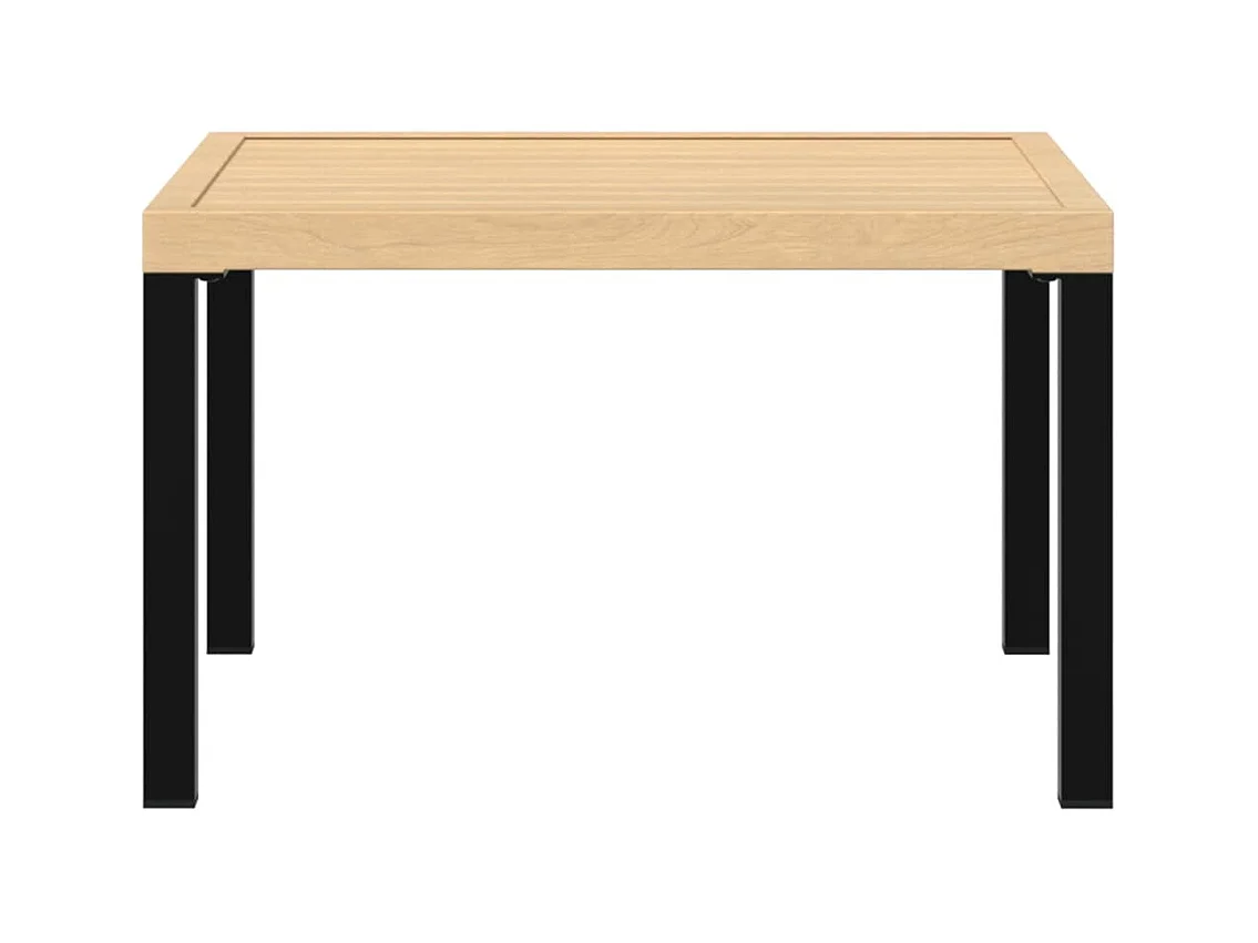 Table basse de jardin noir 65x65x40 cm aluminium FR905526
