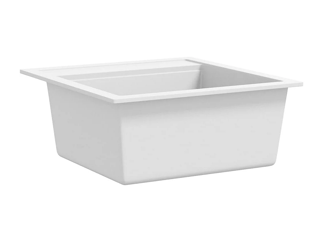 Évier de cuisine Granit Seul Évier Blanc FR659043