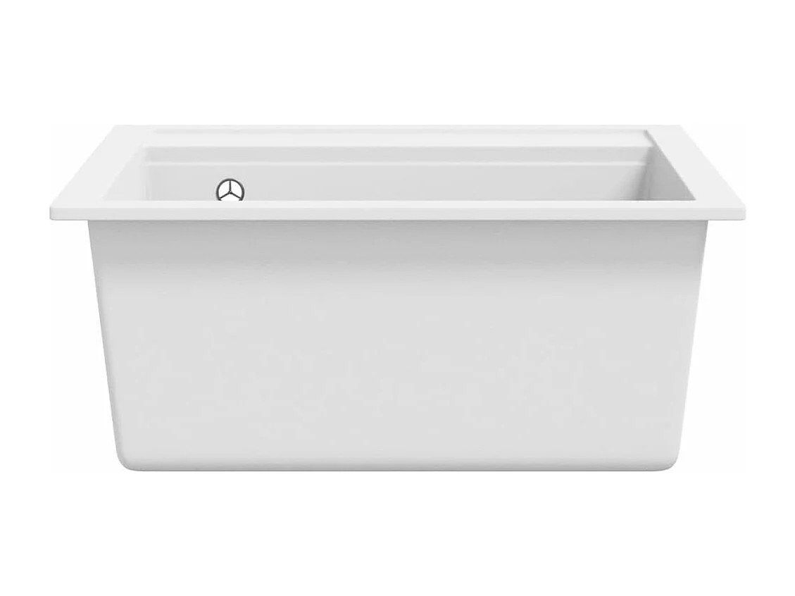 Évier de cuisine Granit Seul Évier Blanc FR659043