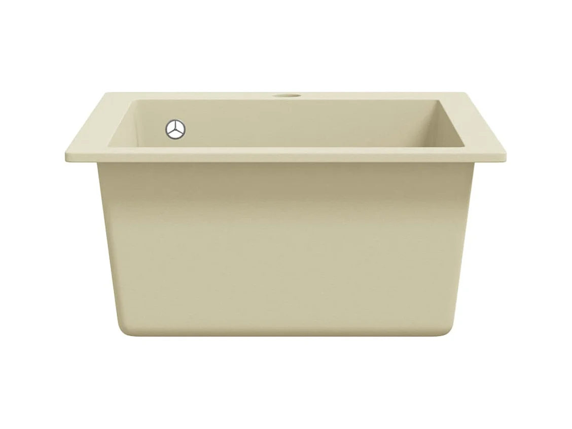 Évier de cuisine Granit Seul Évier Beige FR705103