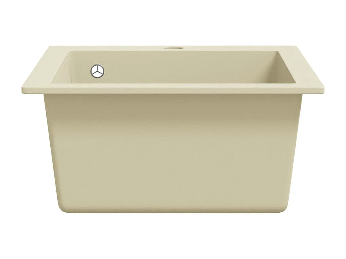 Évier de cuisine Granit Seul Évier Beige FR705103