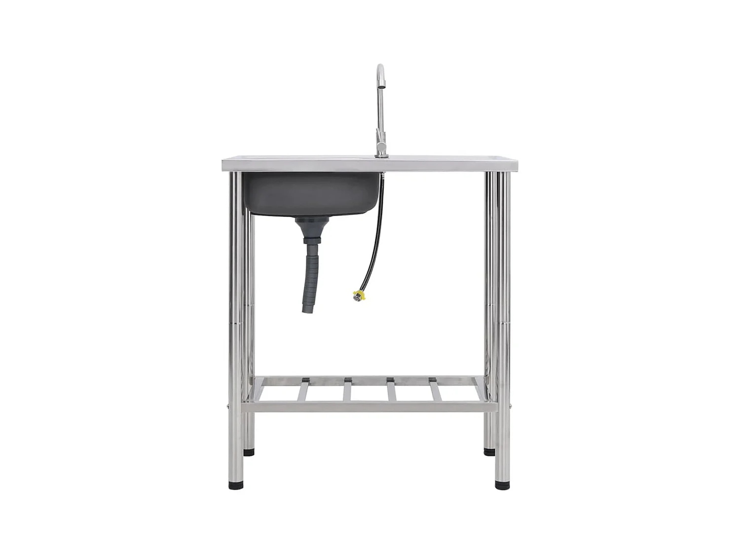 Évier de camping Seul Évier avec robinet Acier inoxydable FR301383