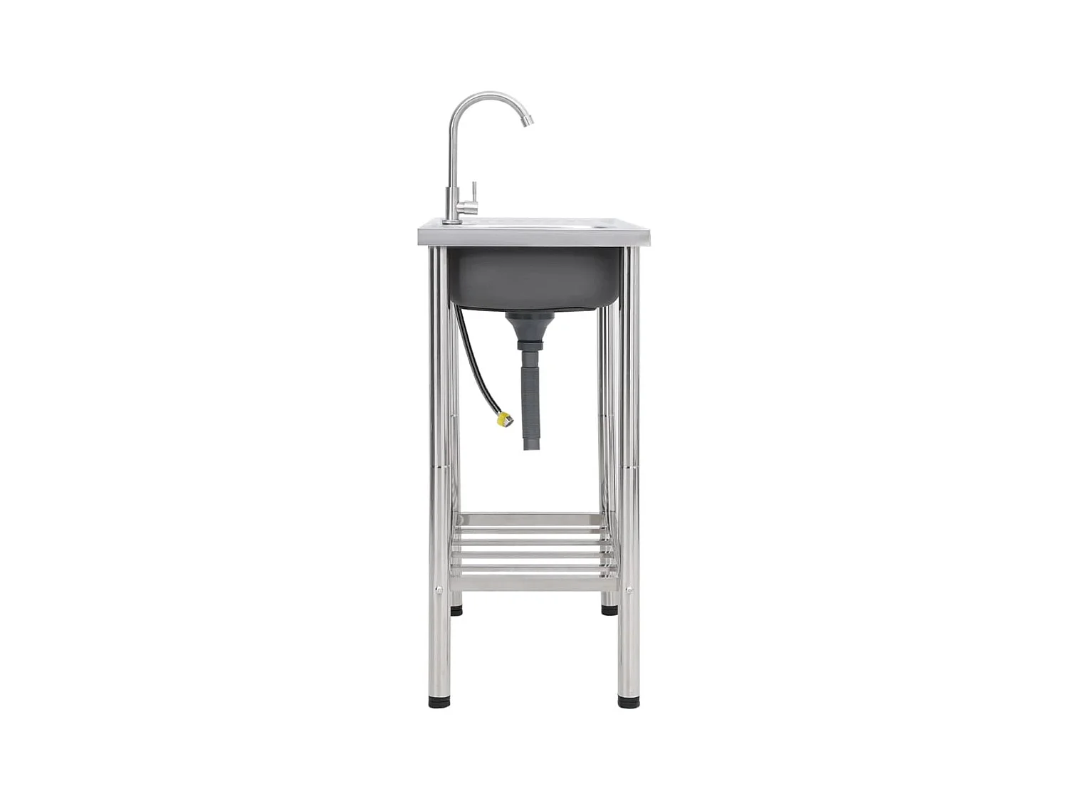 Évier de camping Seul Évier avec robinet Acier inoxydable FR301383