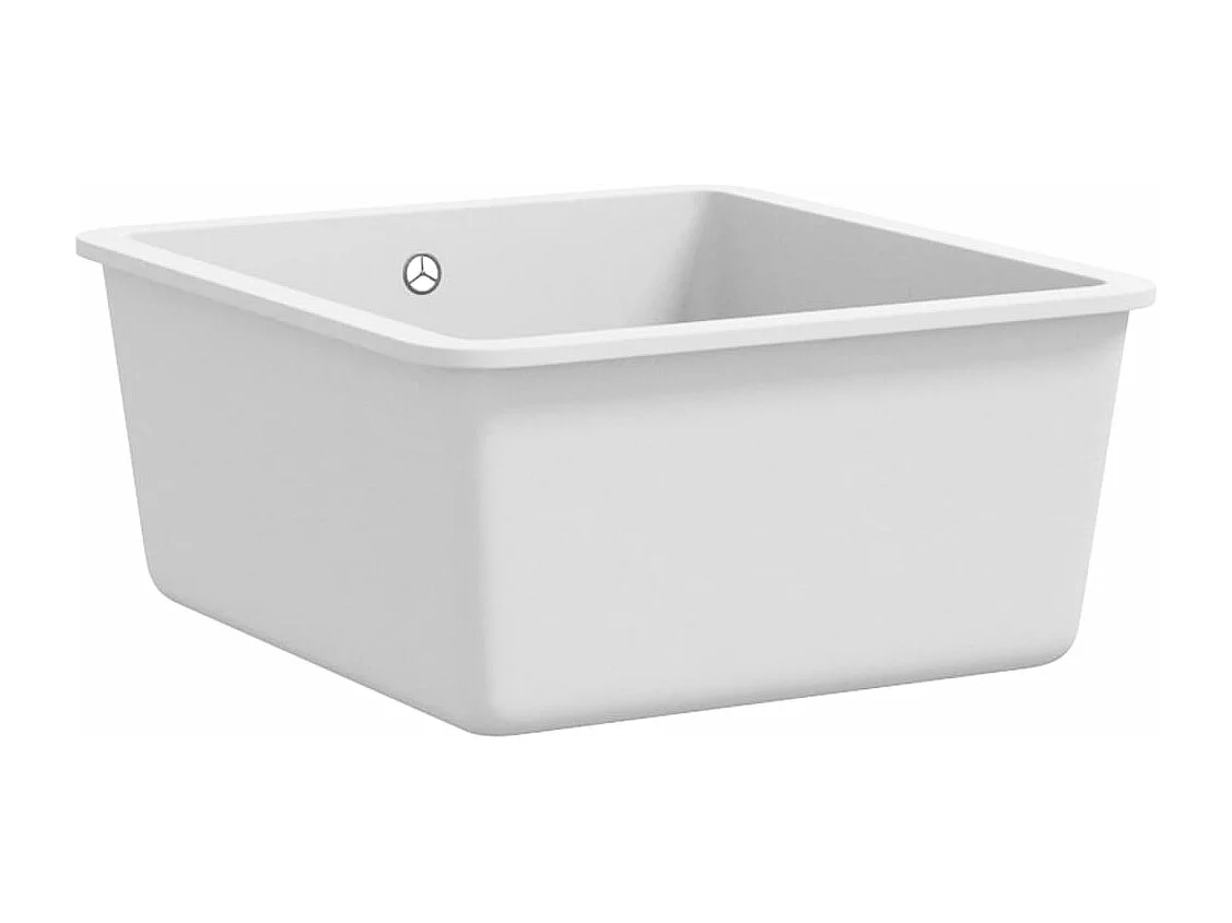 Évier de cuisine Granit Seul Évier Blanc FR325853