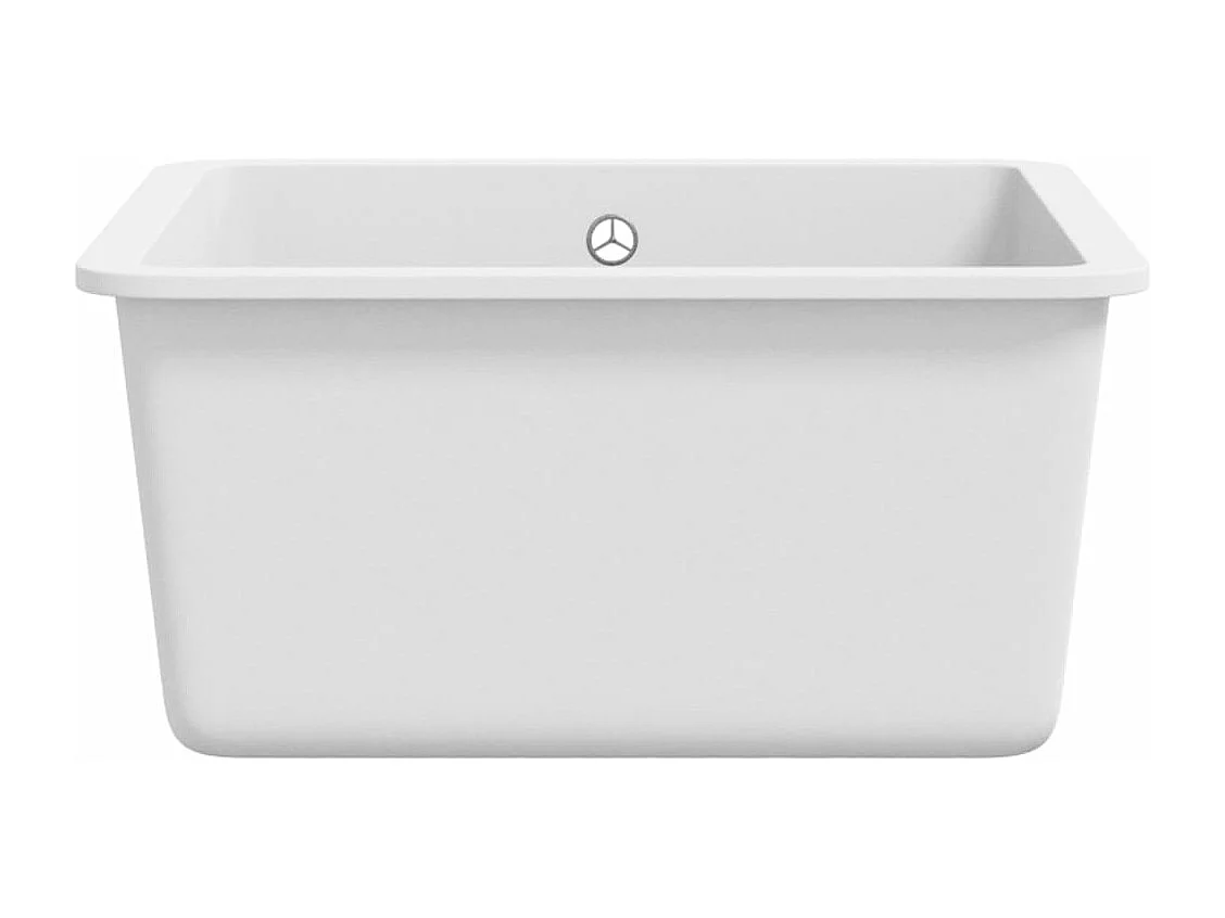 Évier de cuisine Granit Seul Évier Blanc FR325853