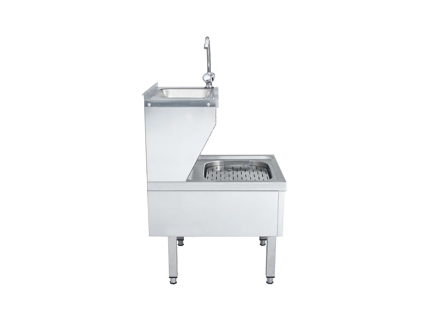 Évier commercial de lavage des mains avec robinet Inox FR627803