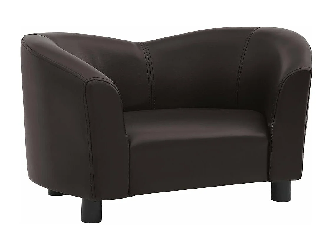 Canapé pour chien Marron 67x41x39 cm Similicuir FR532157
