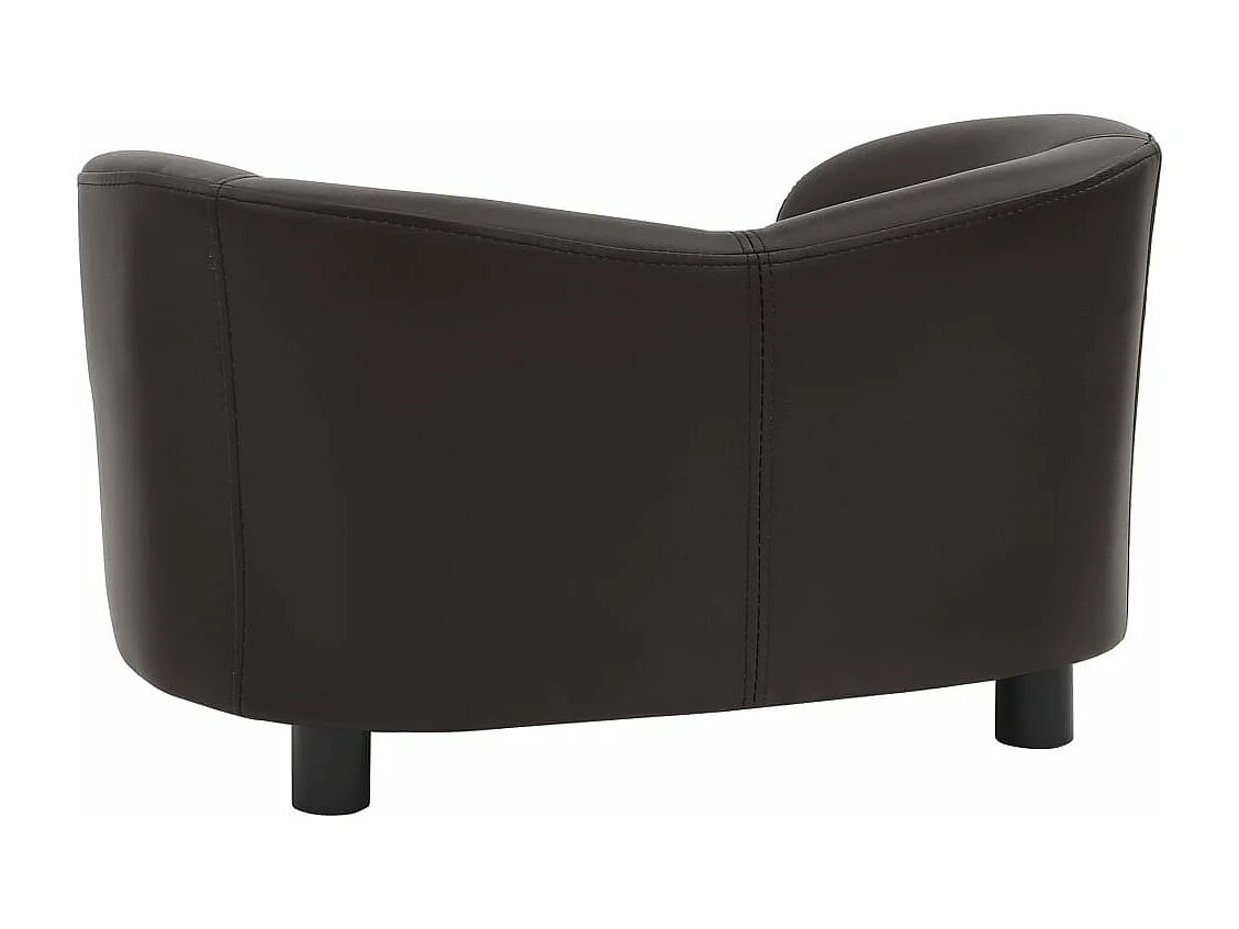 Canapé pour chien Marron 67x41x39 cm Similicuir FR532157