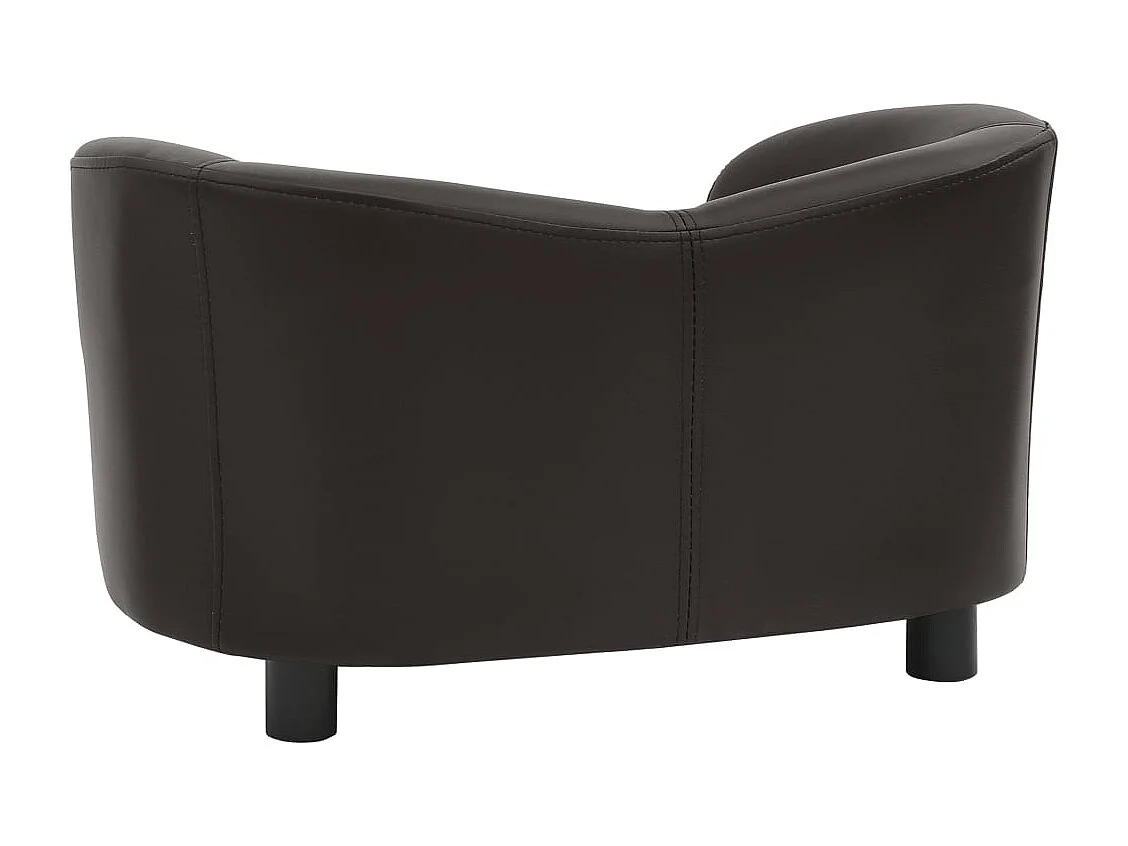 Canapé pour chien Marron 67x41x39 cm Similicuir FR532157