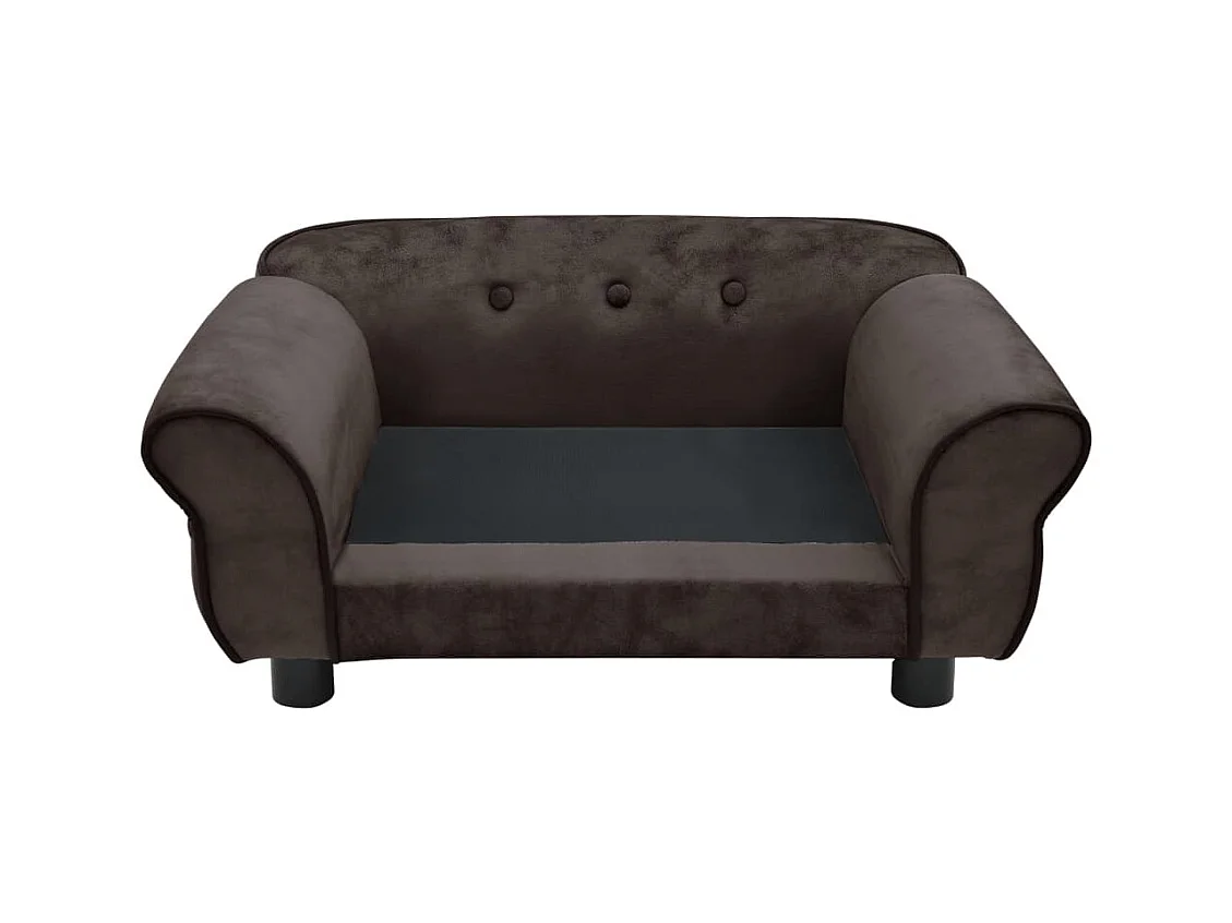 Canapé pour chien Marron 72x45x30 cm Peluche FR732569