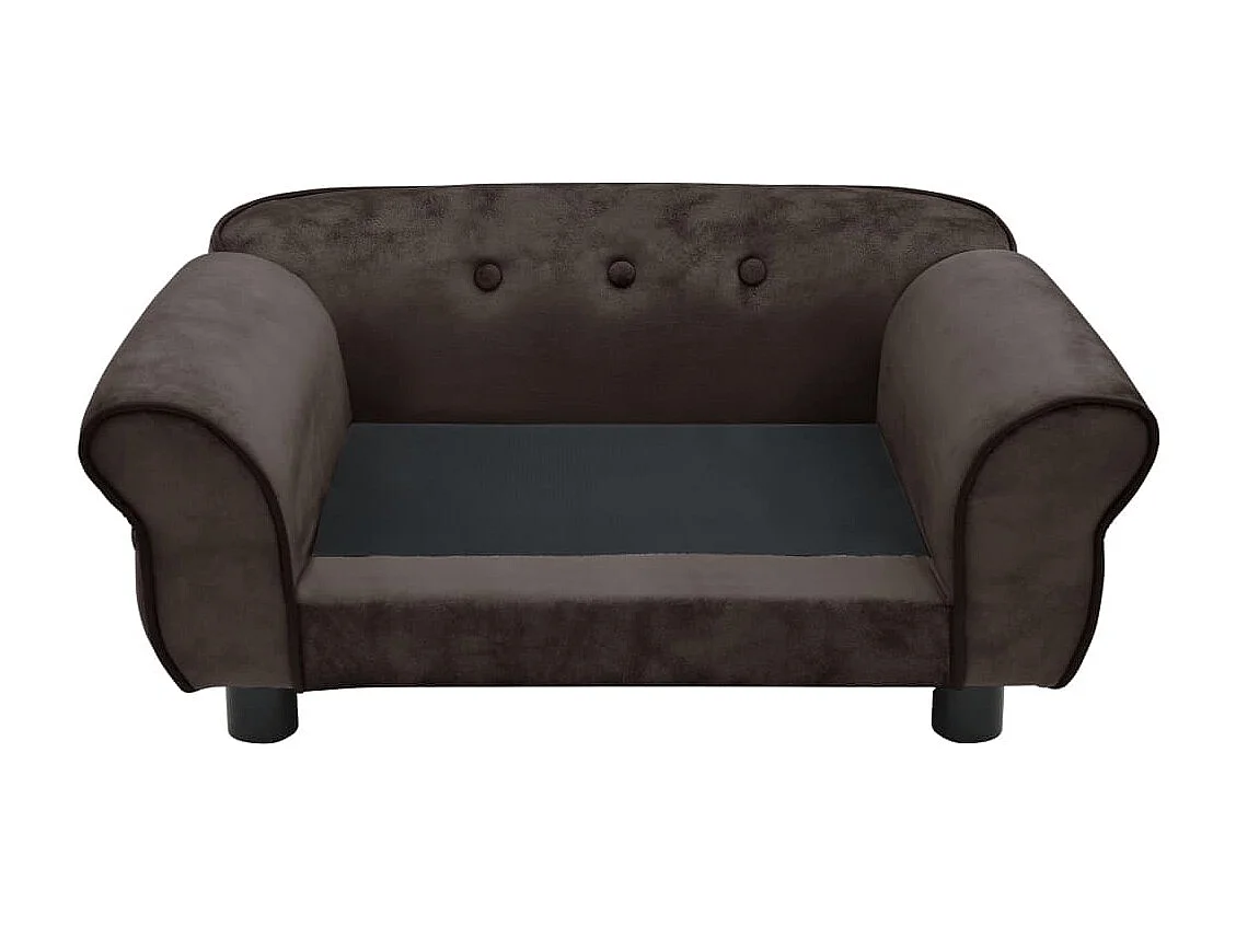 Canapé pour chien Marron 72x45x30 cm Peluche FR732569