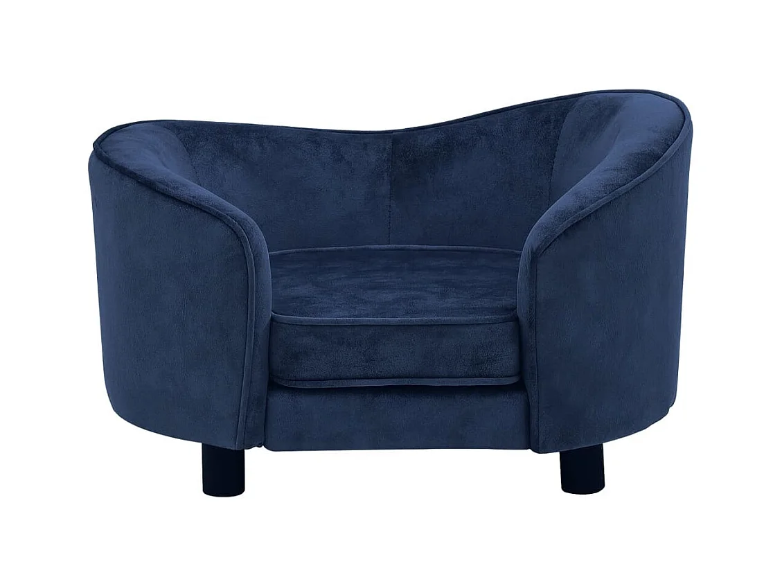 Canapé pour chien Bleu 69x49x40 cm Peluche FR456399
