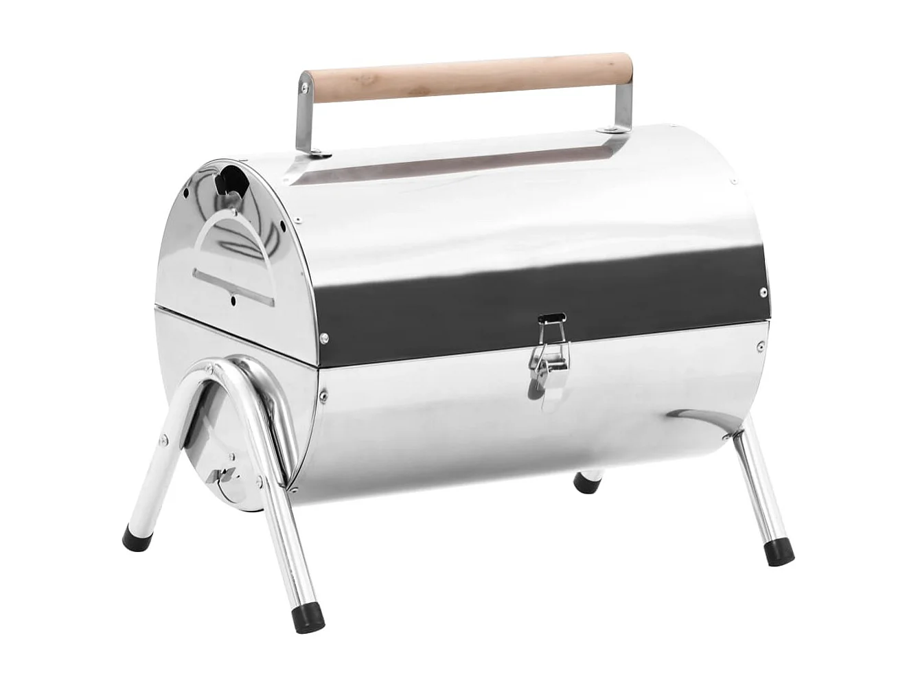 Tafelbarbecue houtskool dubbele roosters roestvrij staal BE357924