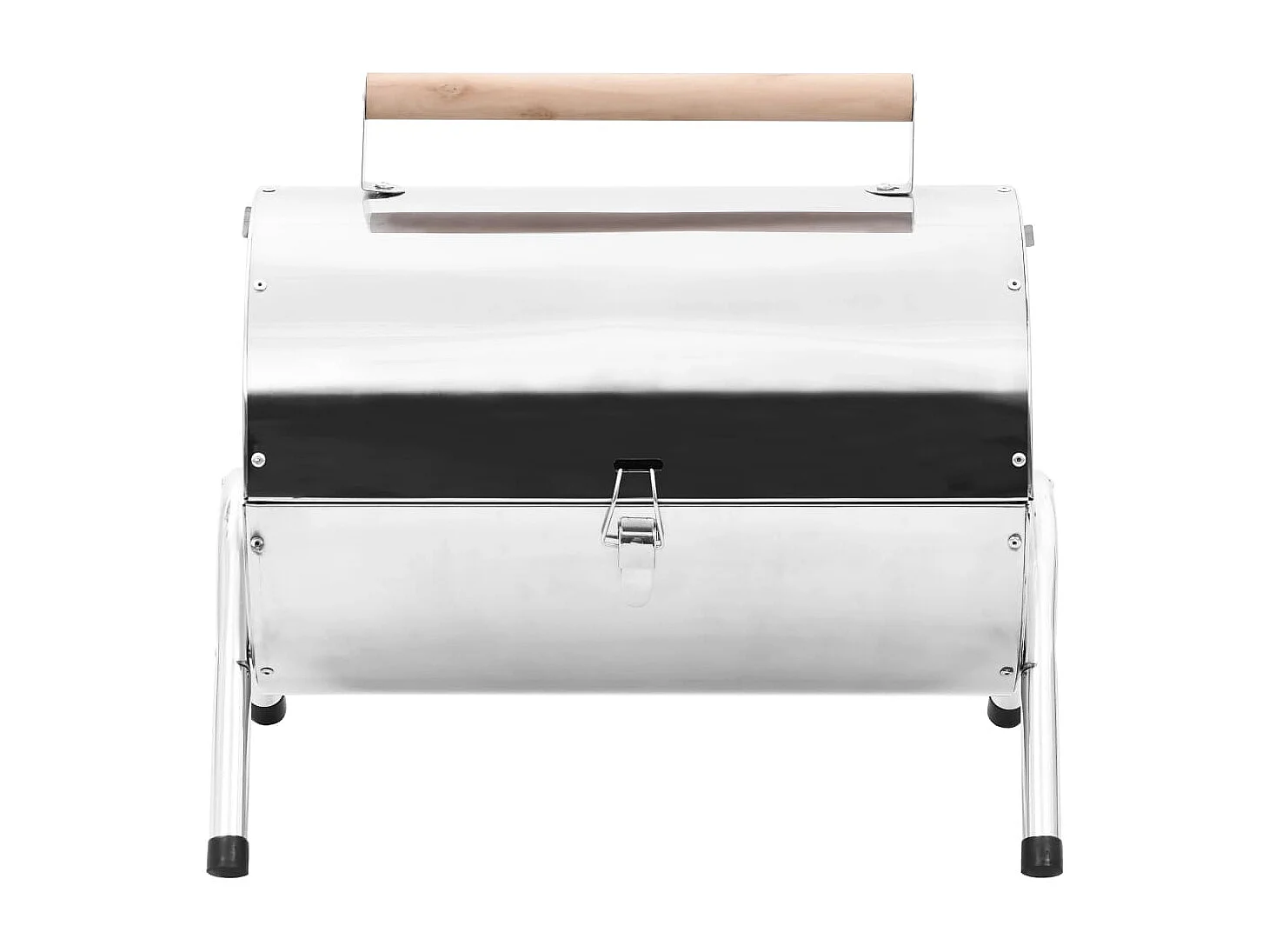 Tafelbarbecue houtskool dubbele roosters roestvrij staal BE357924