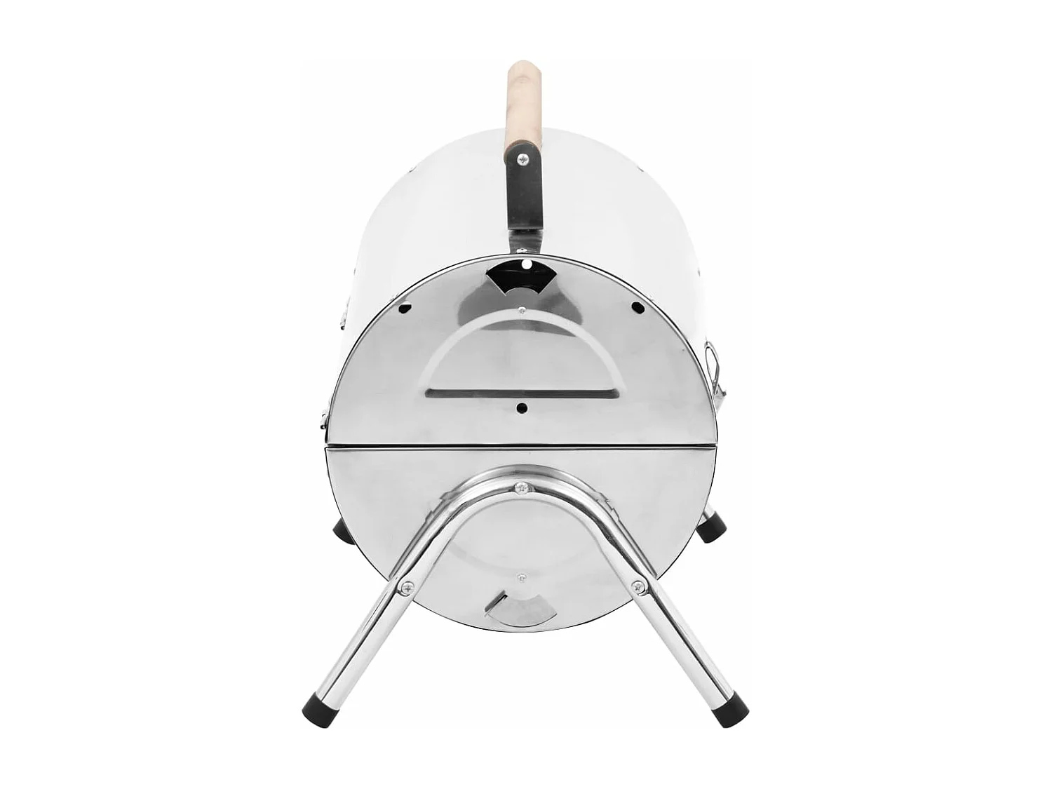 Tafelbarbecue houtskool dubbele roosters roestvrij staal BE357924