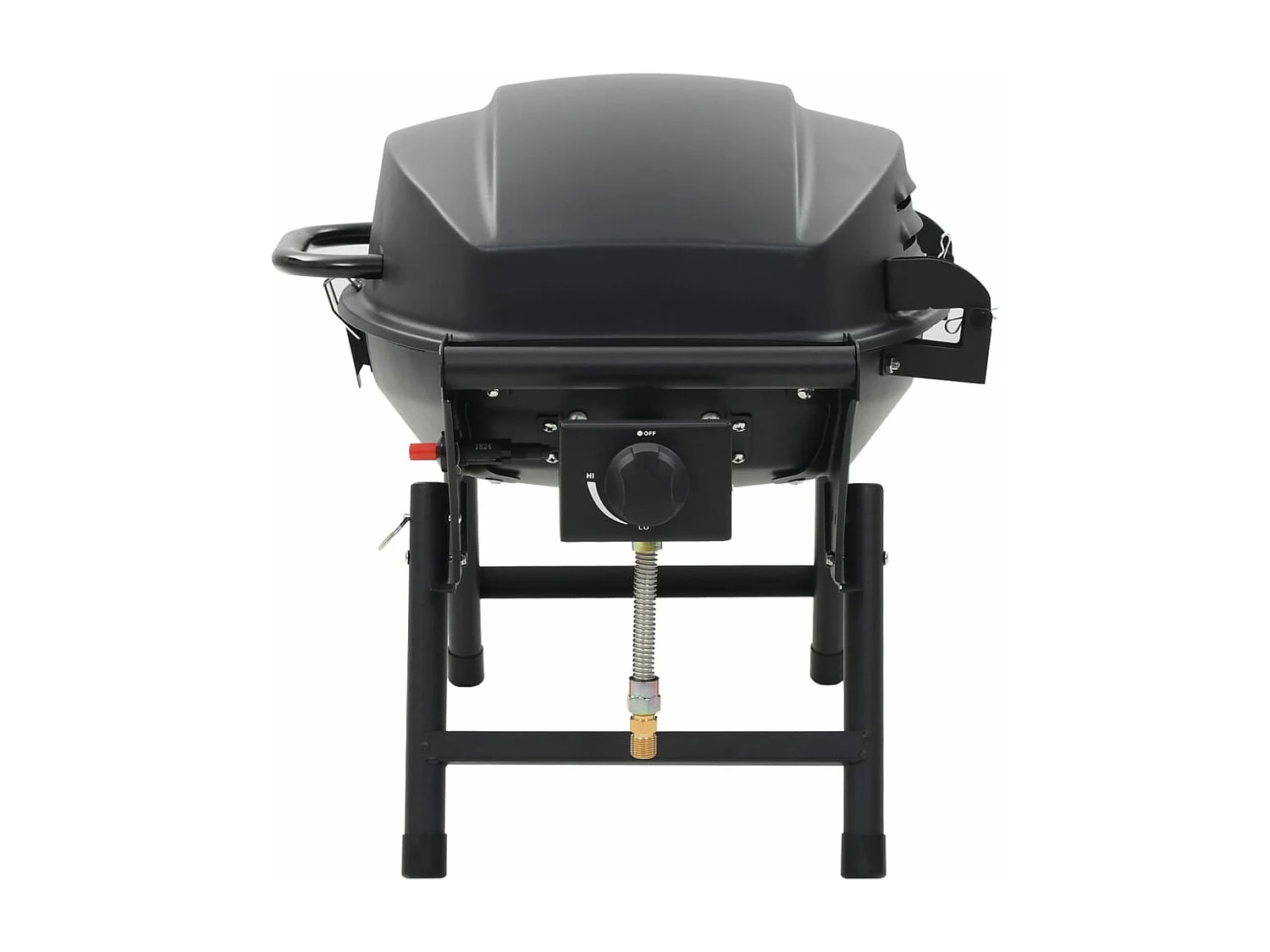 Barbecue à gaz portatif avec zone de cuisson Noir FR260689