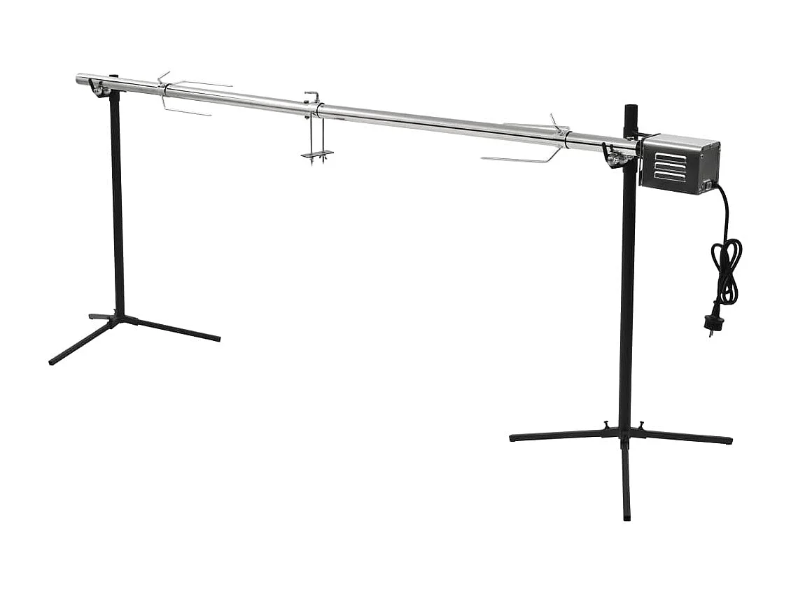 Barbacoa grill automática motor acero inoxidable 207x45x81 cm ES309636