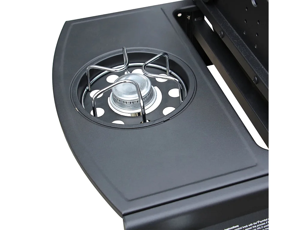 Gasbarbecue 4+1 kookzone zwart BE493431