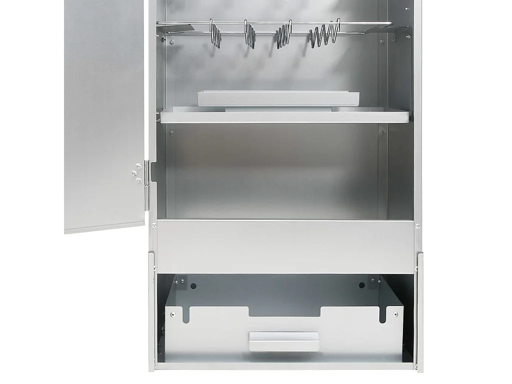 BBQ-rookoven met tafel gegalvaniseerd staal BE606640