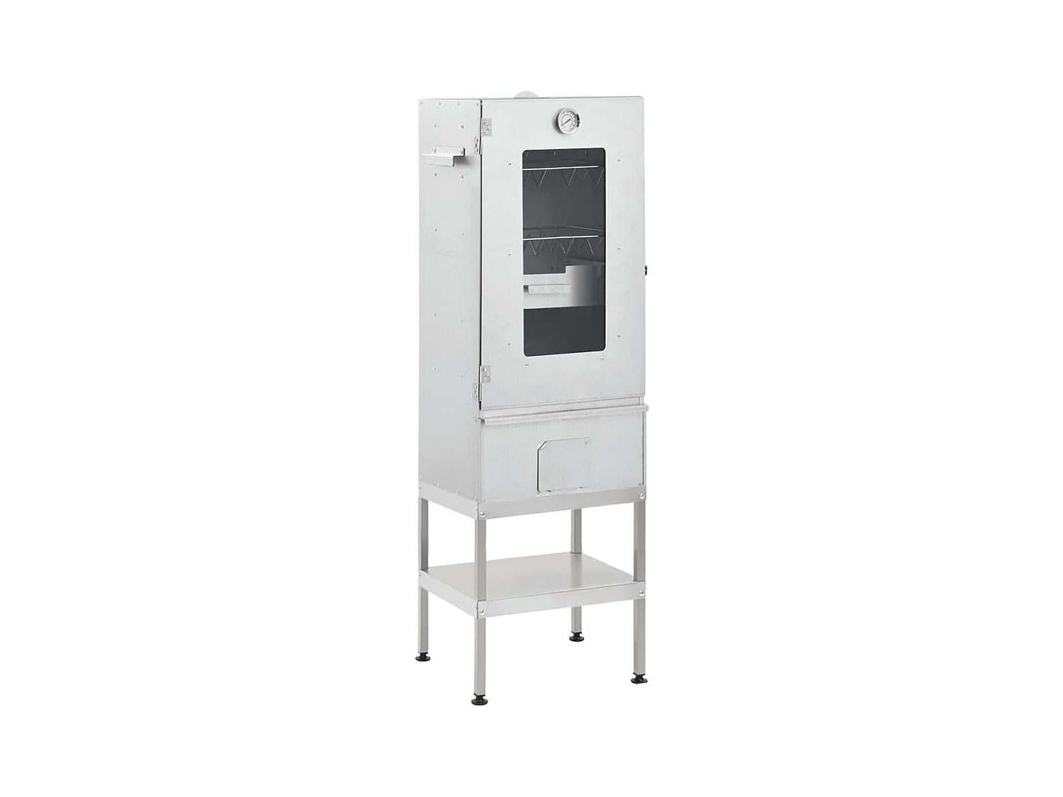 Fumoir à four à barbecue avec table acier galvanisé FR986989