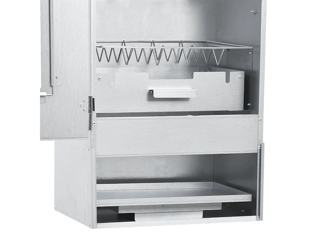 BBQ-rookoven met tafel gegalvaniseerd staal BE771246