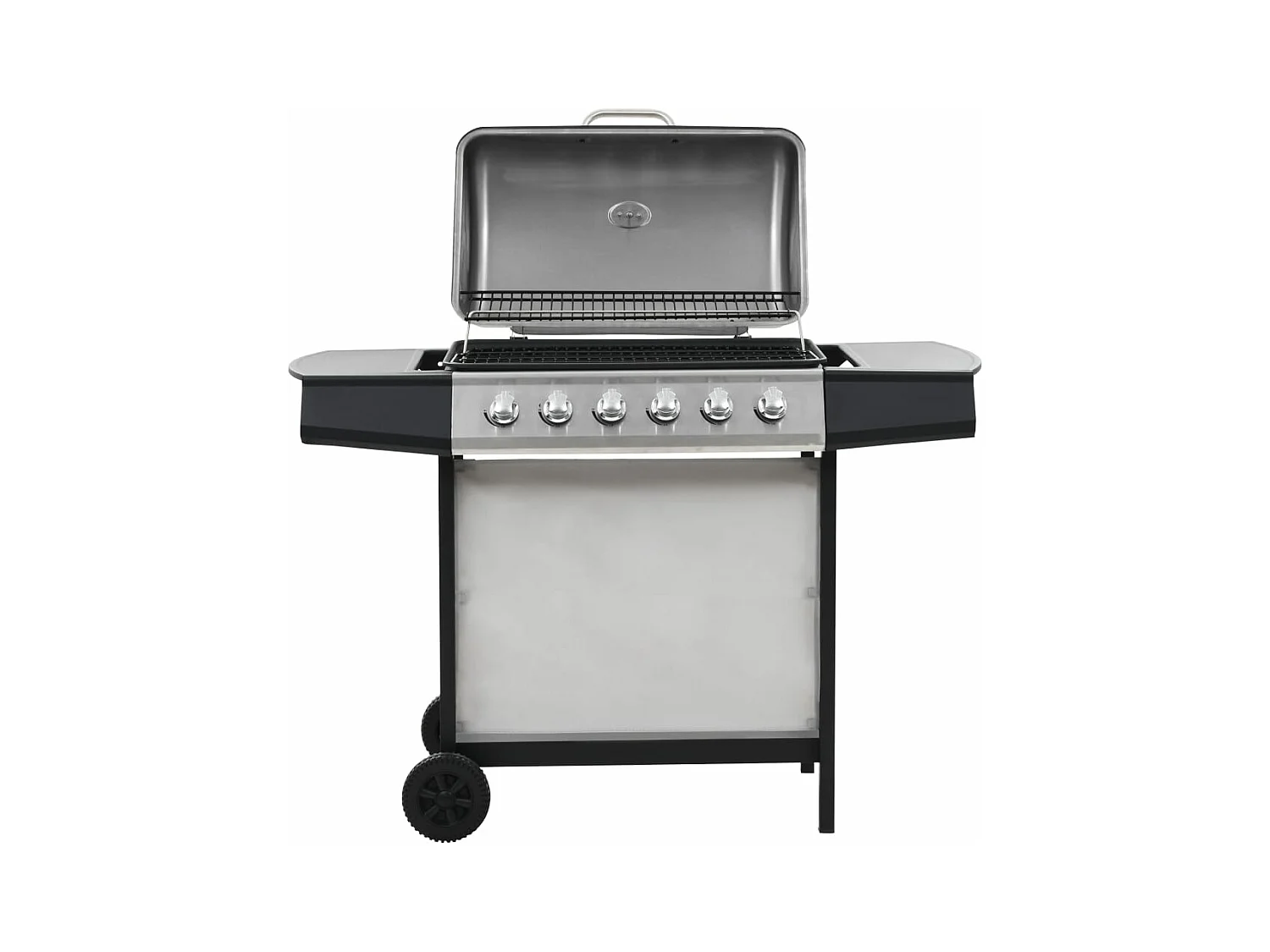 Barbecue au gaz avec 6 zones de cuisson Inox Argenté FR437281