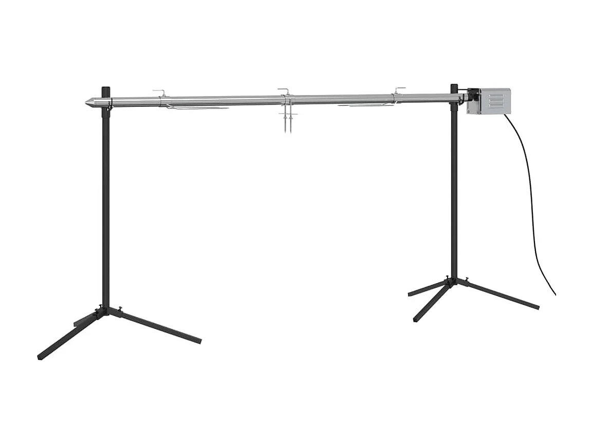 Barbecue automatique et moteur acier inoxydable 150x46,5x82,5cm FR973811