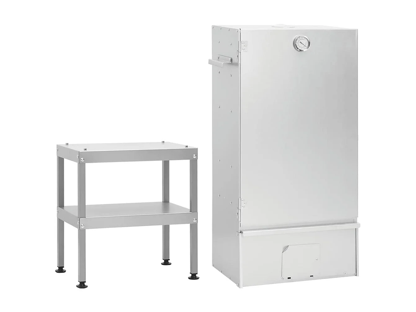 Fumoir à four à barbecue avec table acier galvanisé FR468755