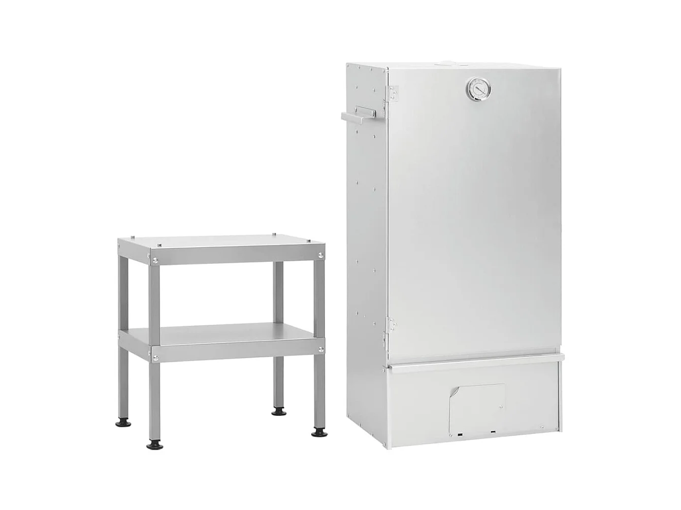 Fumoir à four à barbecue avec table acier galvanisé FR468755