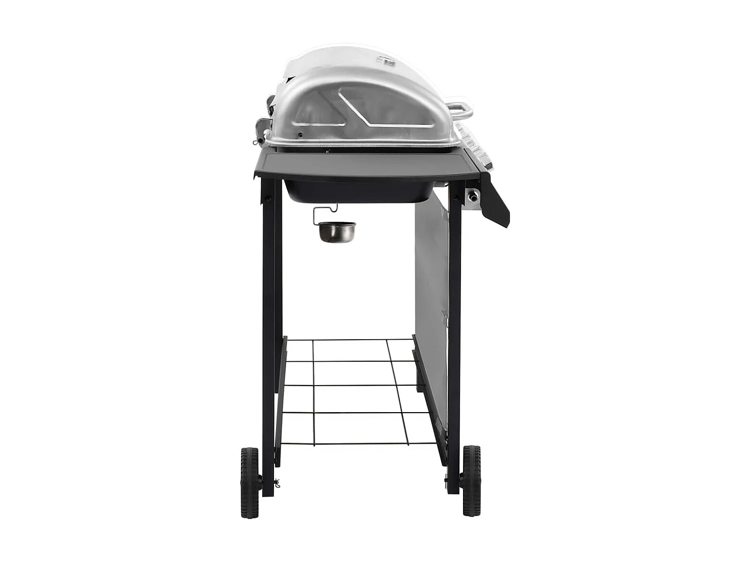 Gasbarbecue met 6 branders zwart en zilverkleurig BE865786