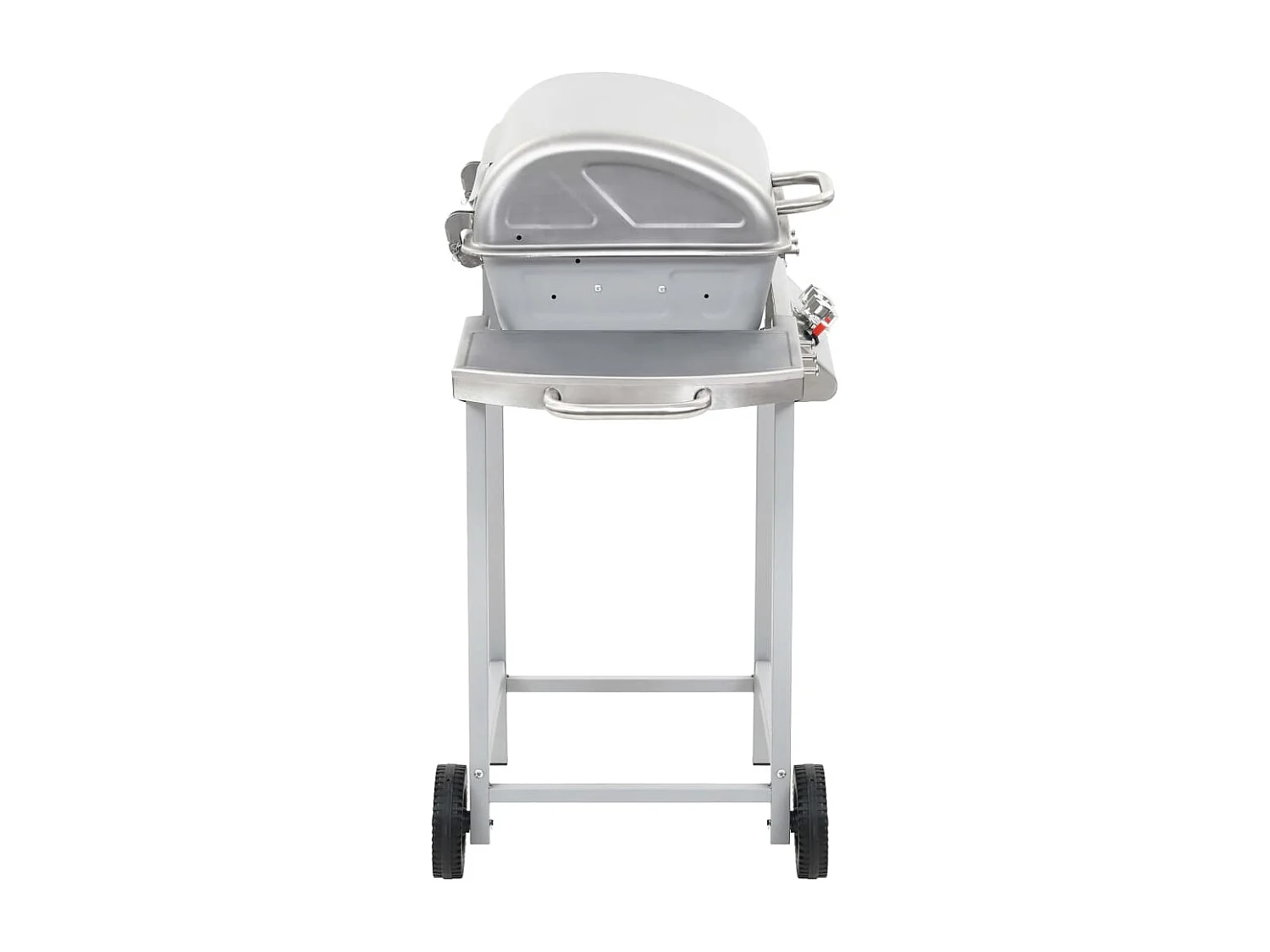 Gasbarbecue en grill met 2 kookzones roestvrij staal zilver BE891132