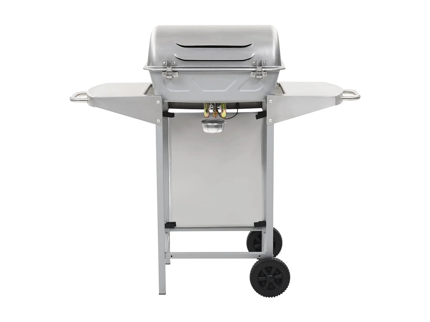 Barbecue à gaz avec 2 zones de cuisson Acier Argenté FR949677