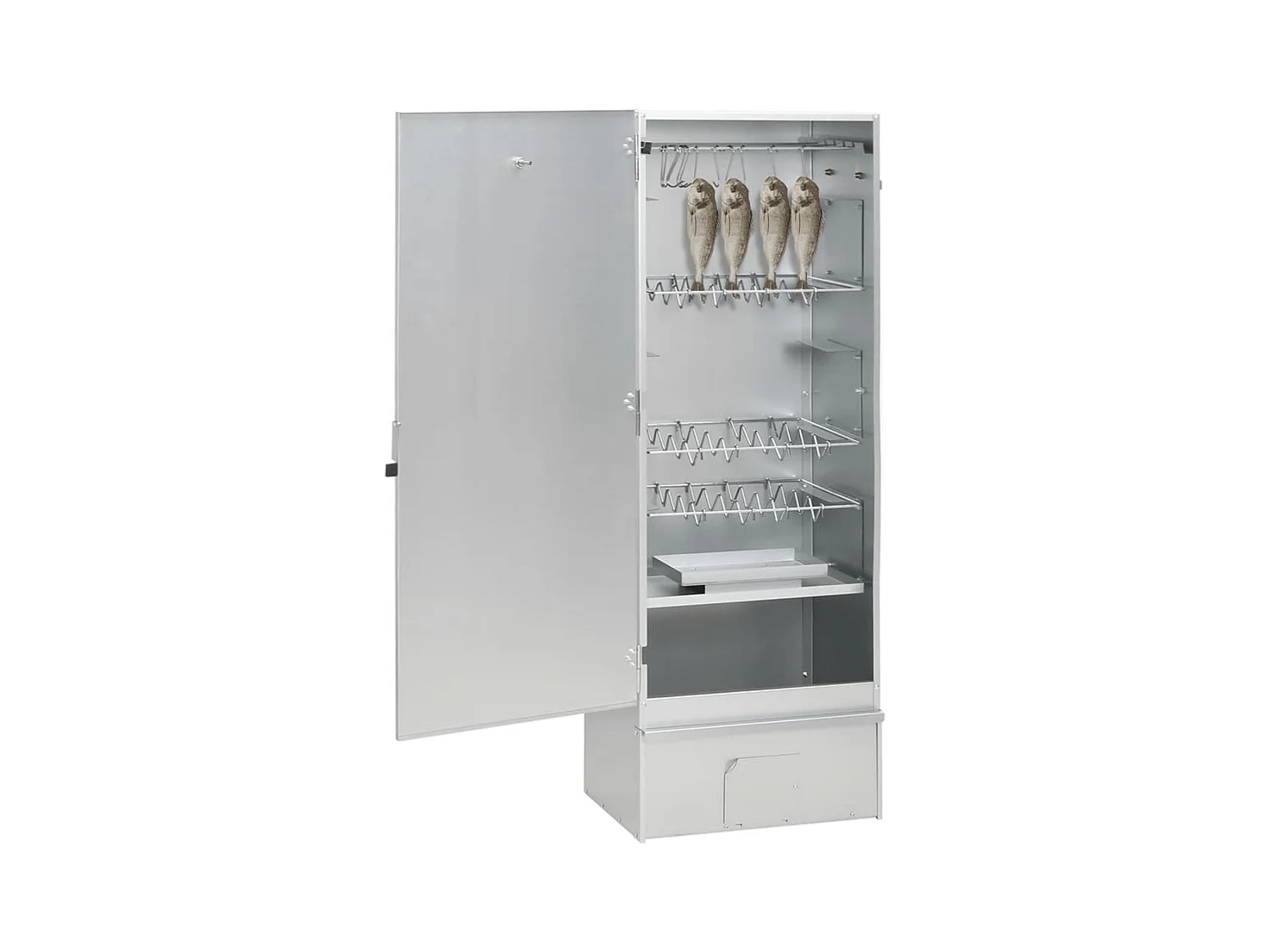 Fumoir pour four à barbecue avec copeaux de bois 44,5x29x110 cm FR780625