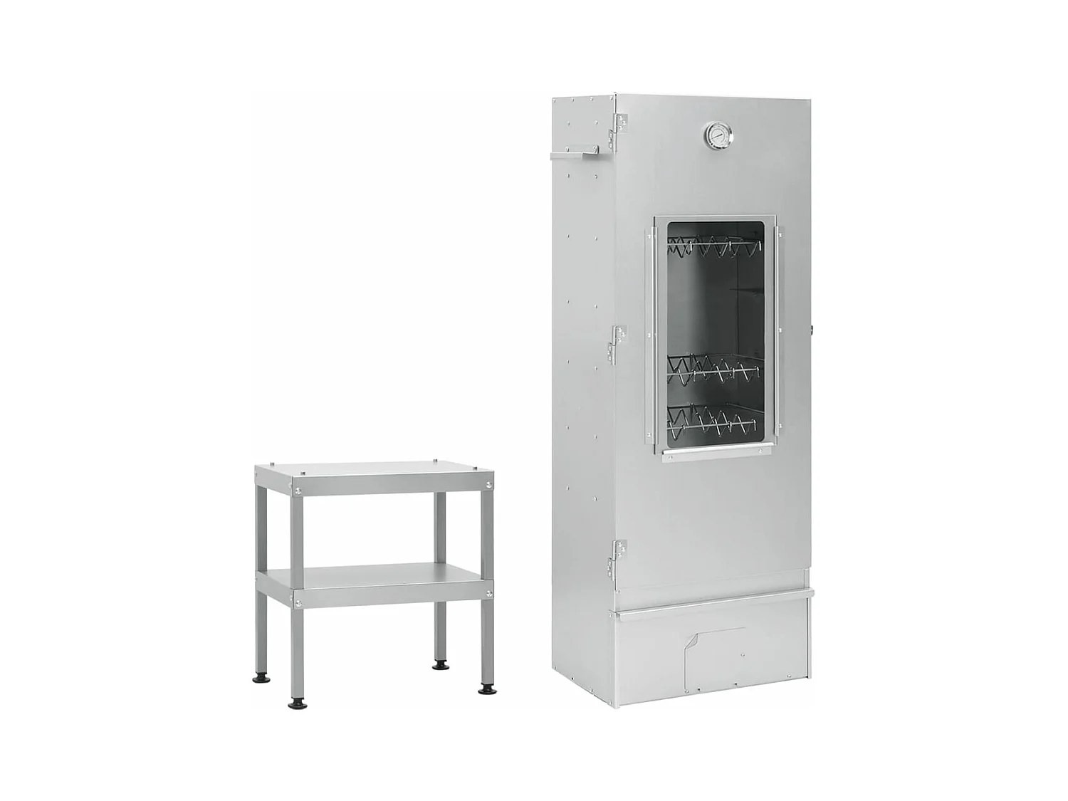 Fumoir à four à barbecue avec table acier galvanisé FR205280