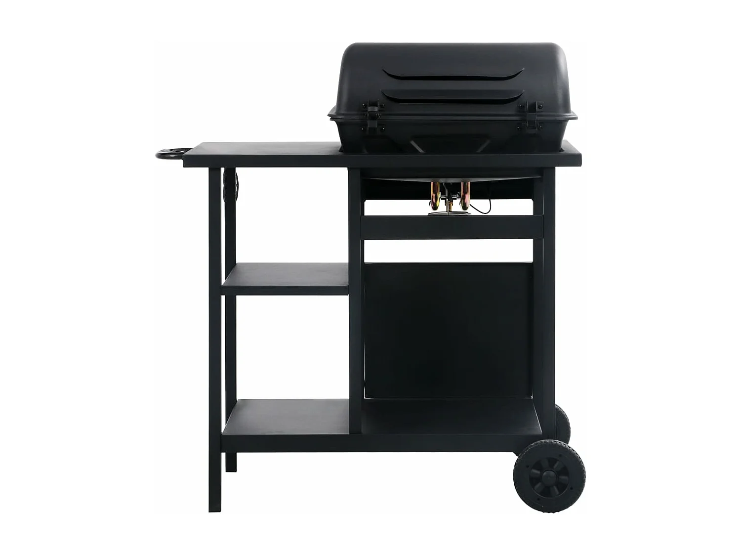 Gasbarbecue met 3-laags zijtafel zwart BE821067