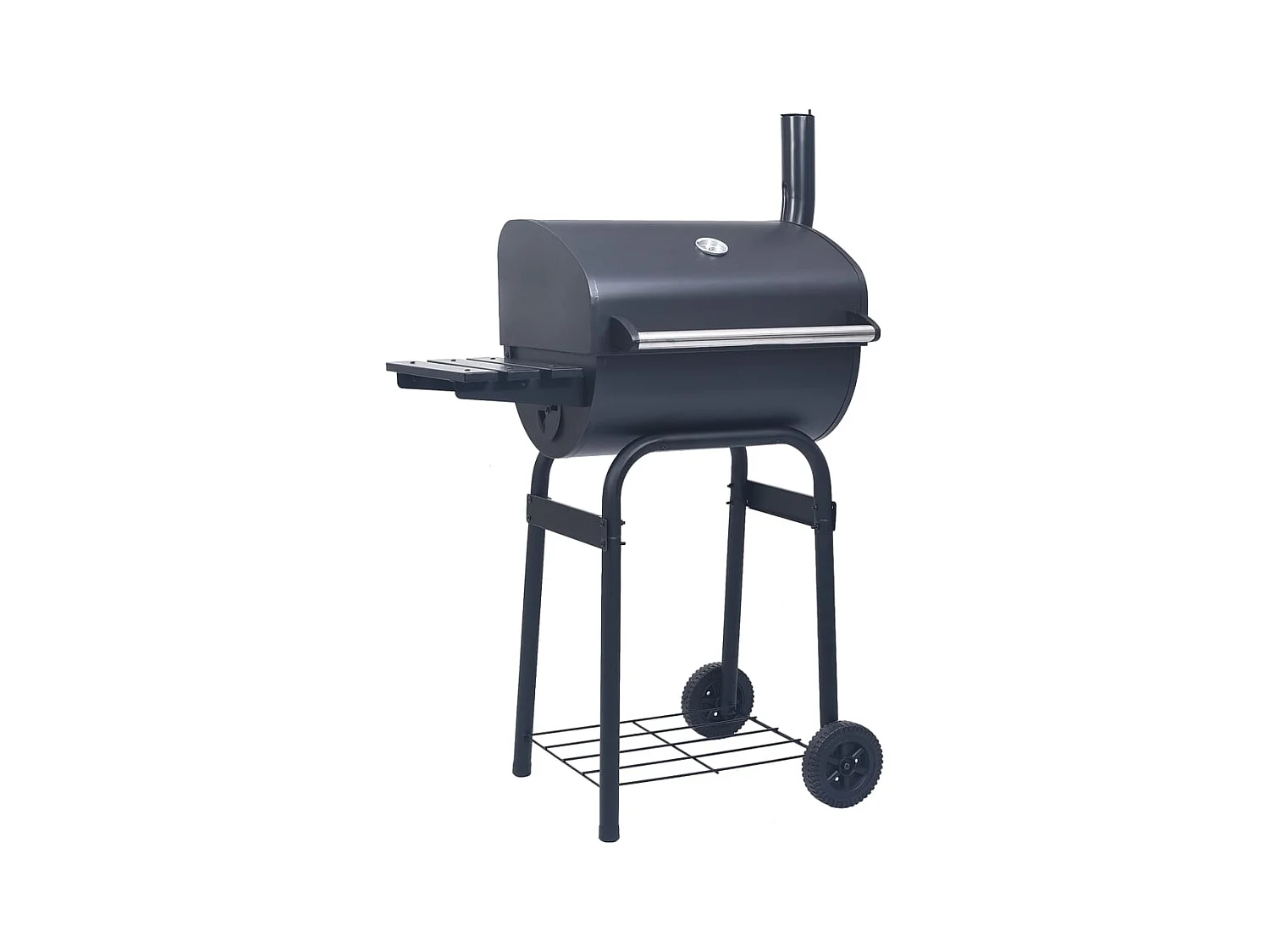 Gril barbecue au charbon avec étagère inférieure Noir FR937774
