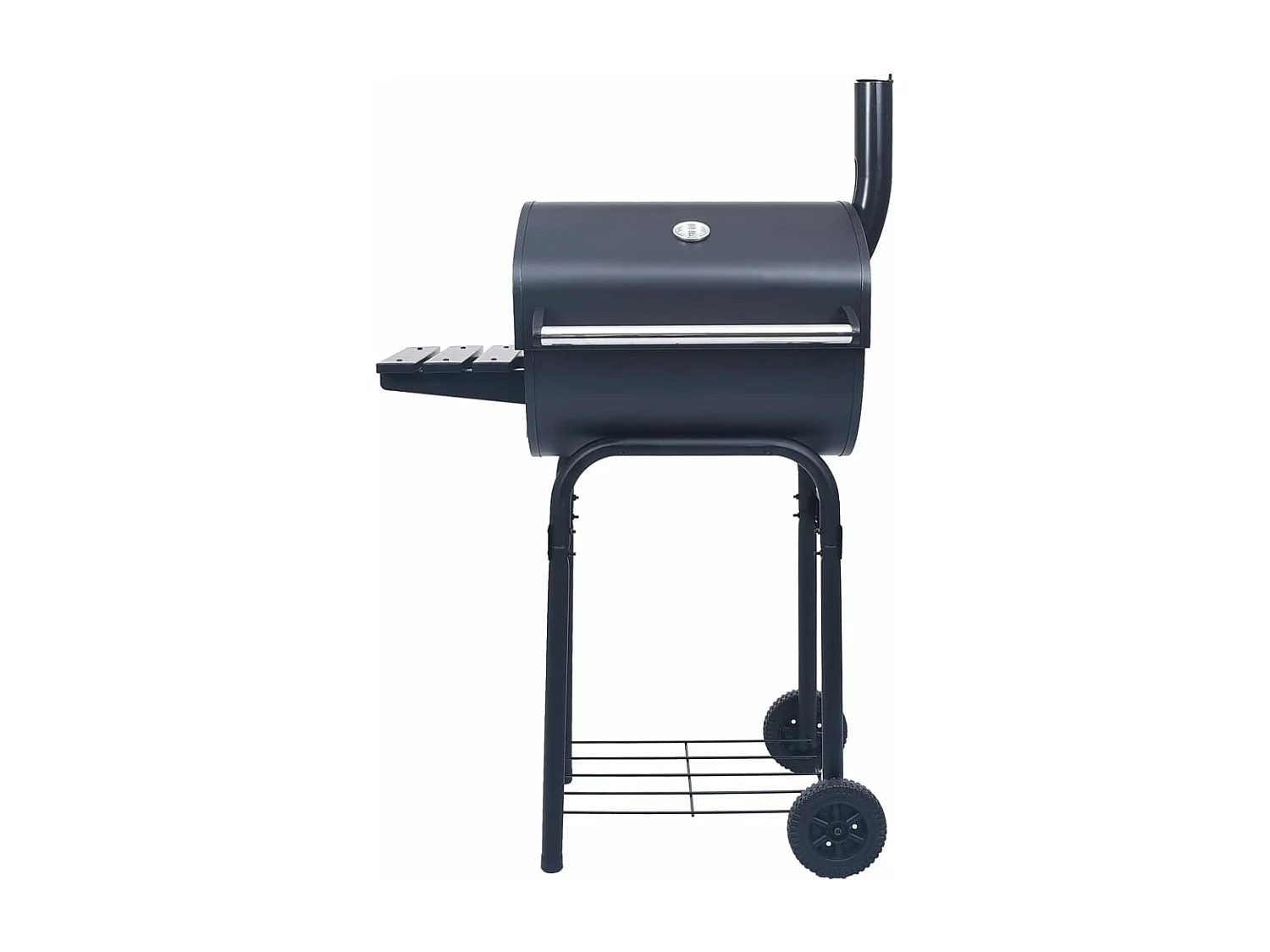 Gril barbecue au charbon avec étagère inférieure Noir FR937774