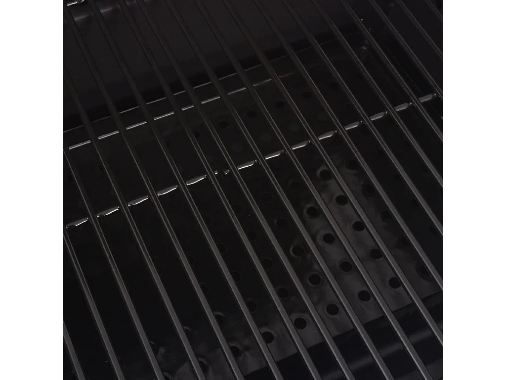 Barbecue au charbon de bois avec étagère inférieure Noir FR277800