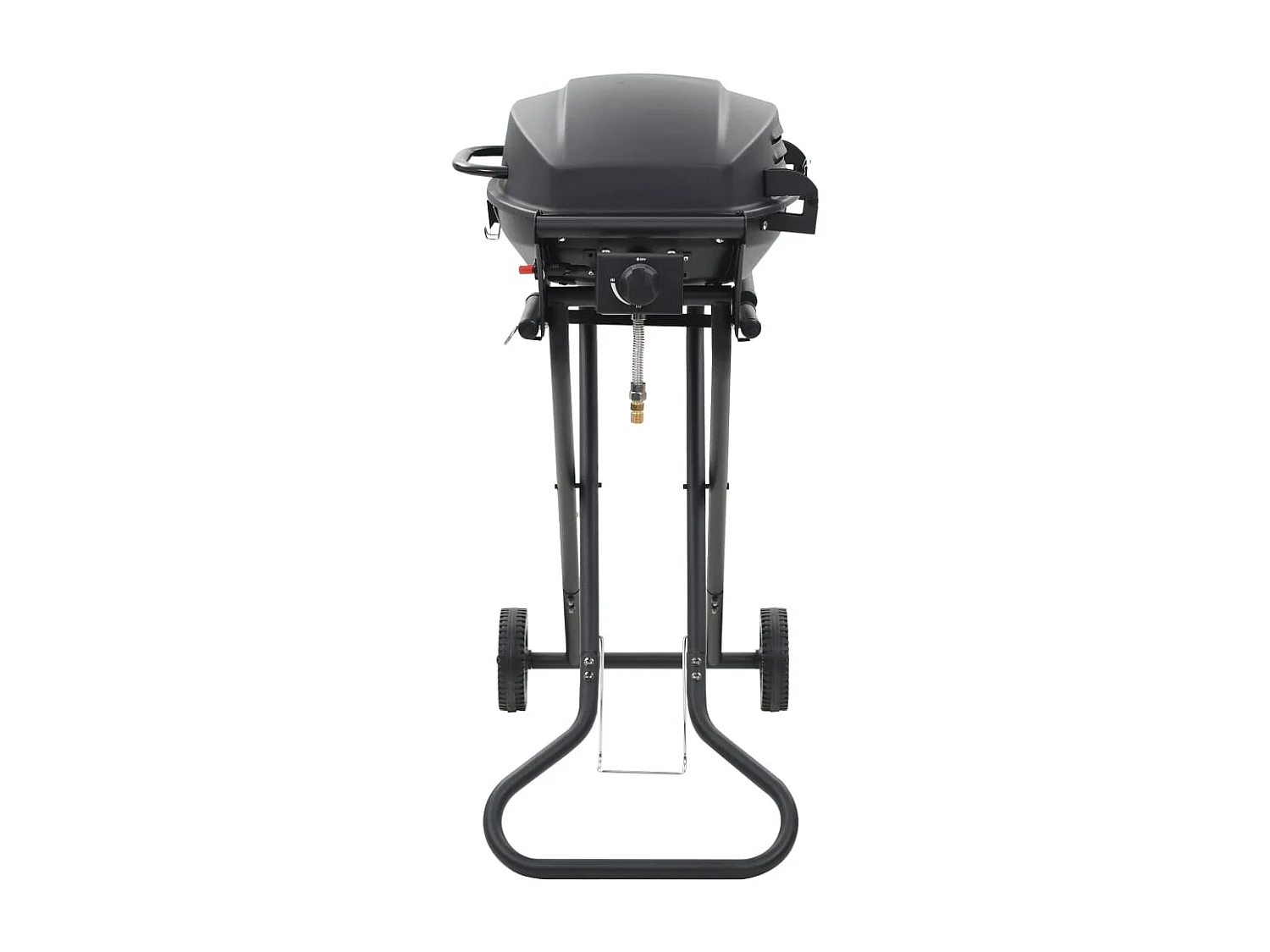 Barbecue au gaz portatif avec zone de cuisson Noir FR462880