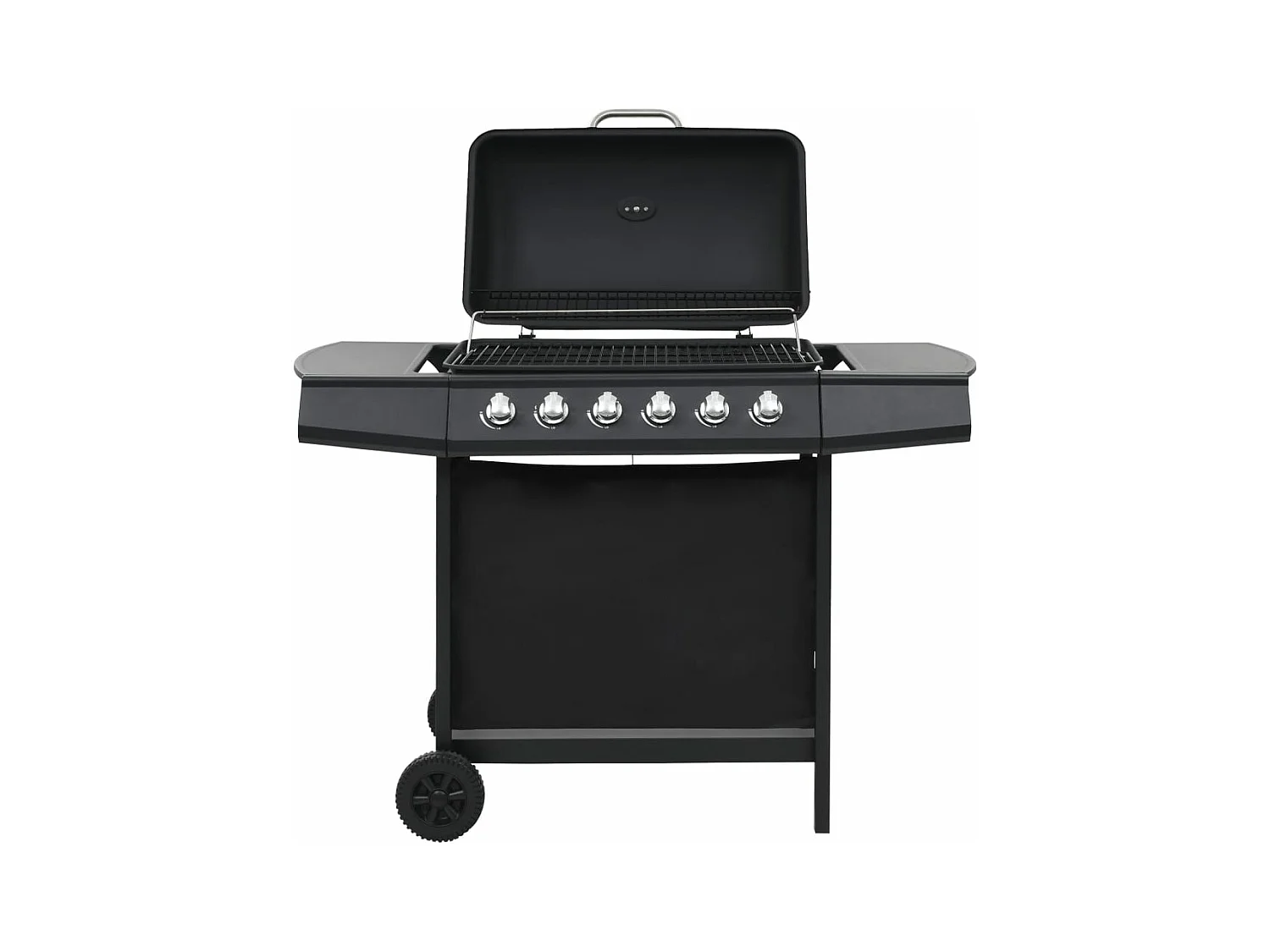 Barbecue au gaz avec 6 zones de cuisson Acier Noir FR719041
