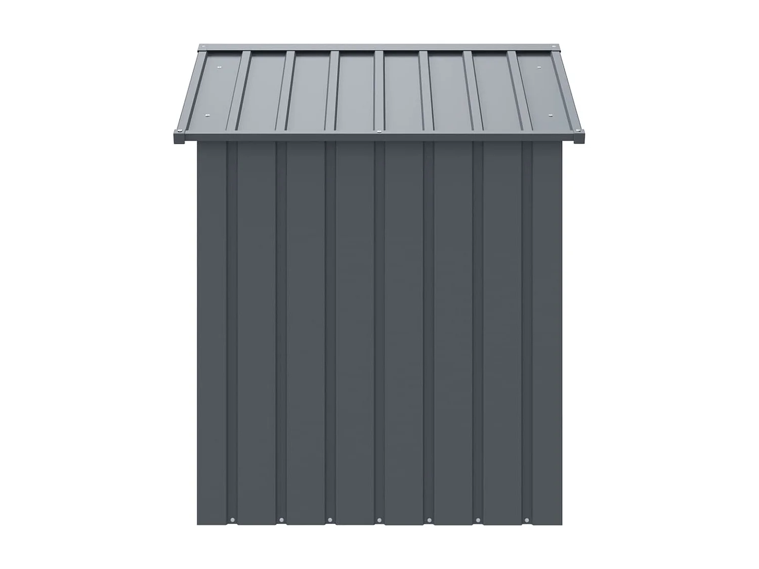 Niche pour chien avec toit anthracite acier galvanisé FR785848