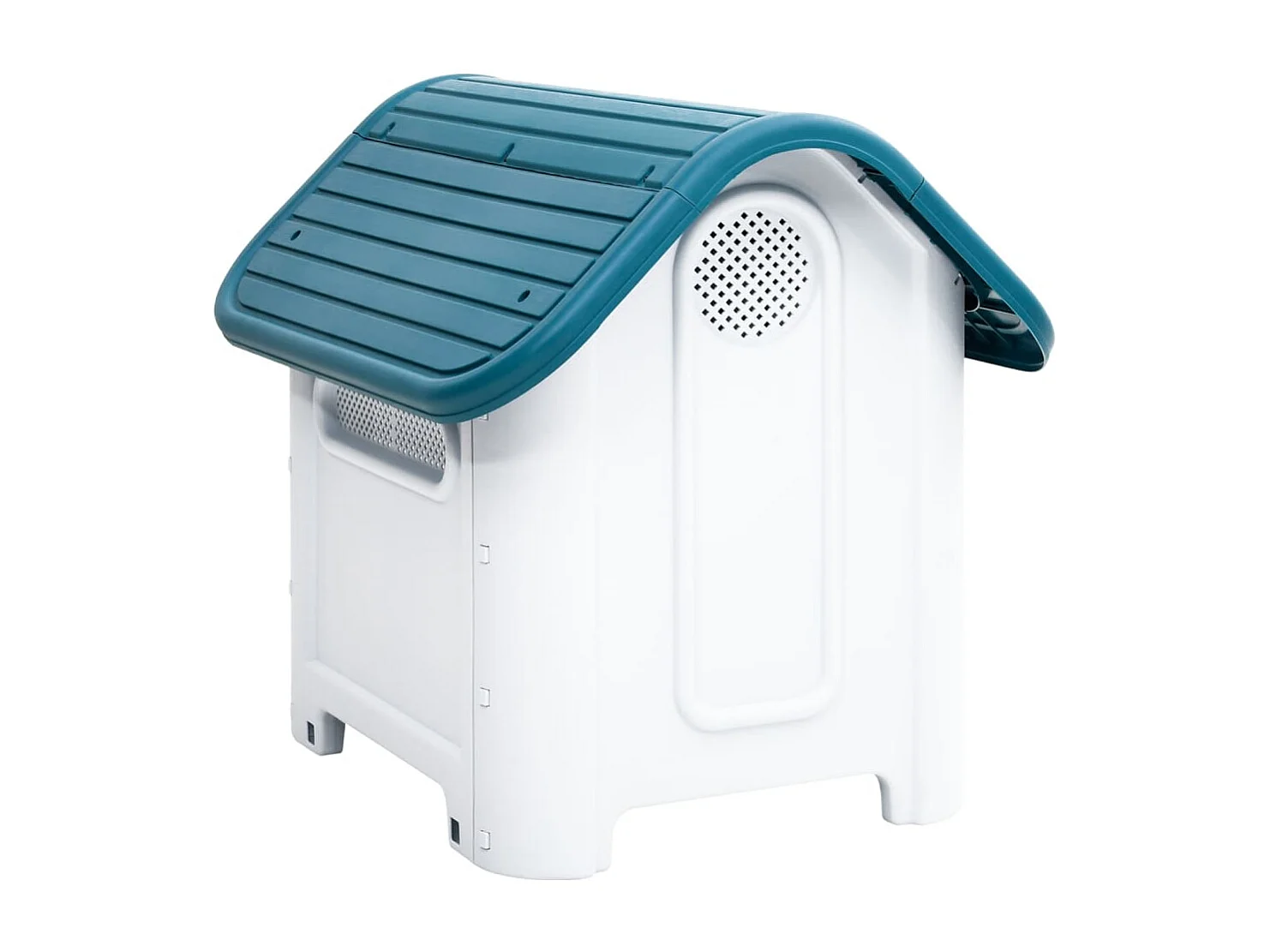 Caseta para perros polipropileno azul 59x75x66 cm ES229712