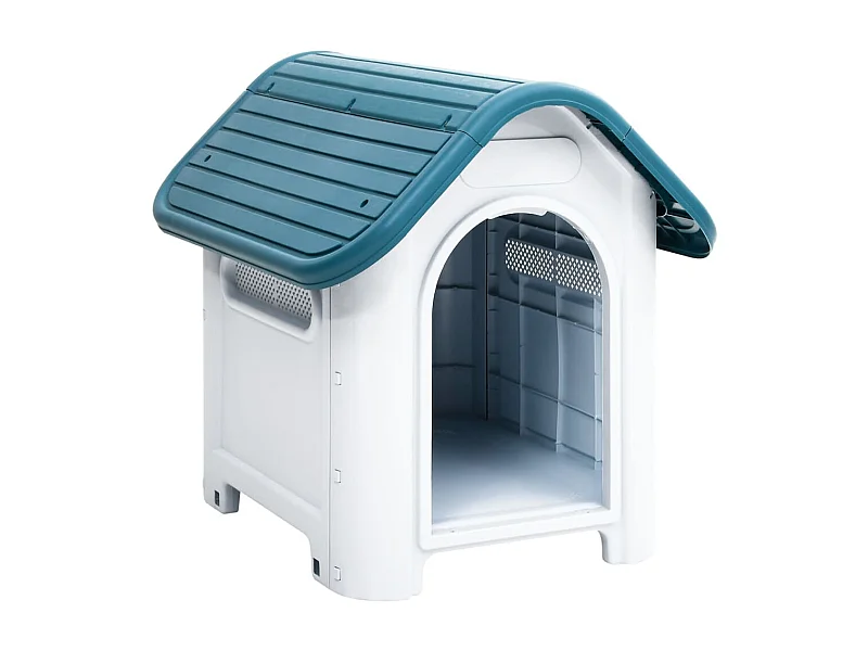Casota para cães 59x75x66 cm polipropileno azul PT983843
