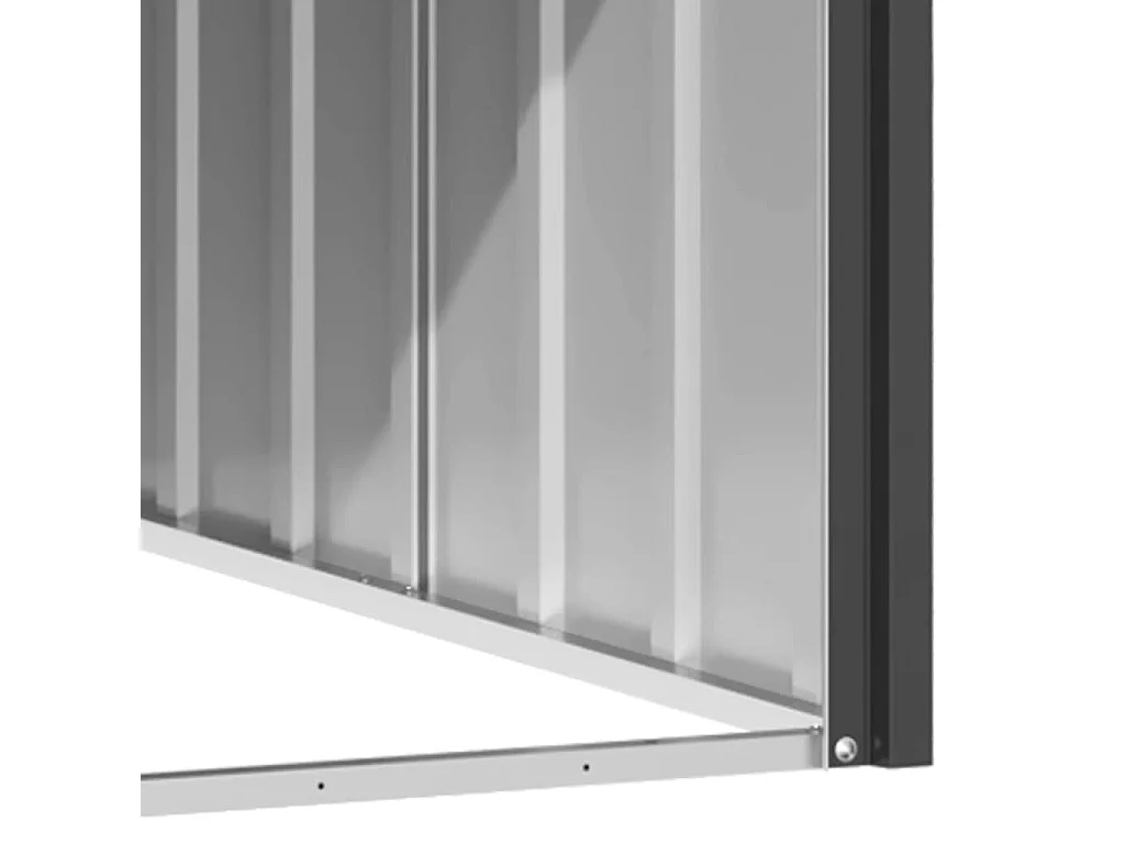 Niche pour chien Anthracite 116,5x103x81,5 cm Acier galvanisé FR102309