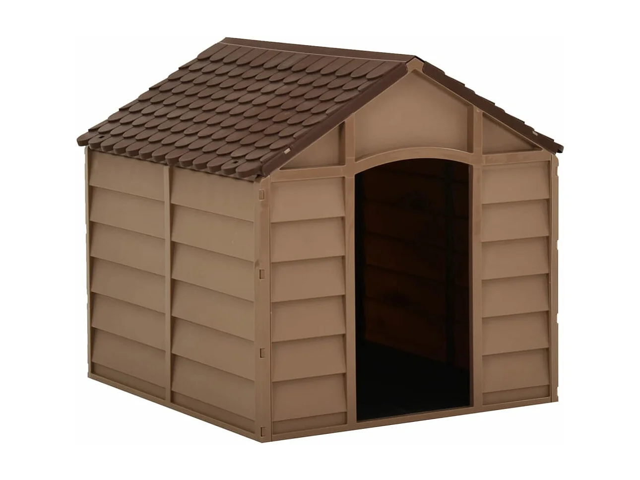 Niche pour chiens Marron 71x71,5x68 cm PP FR169394