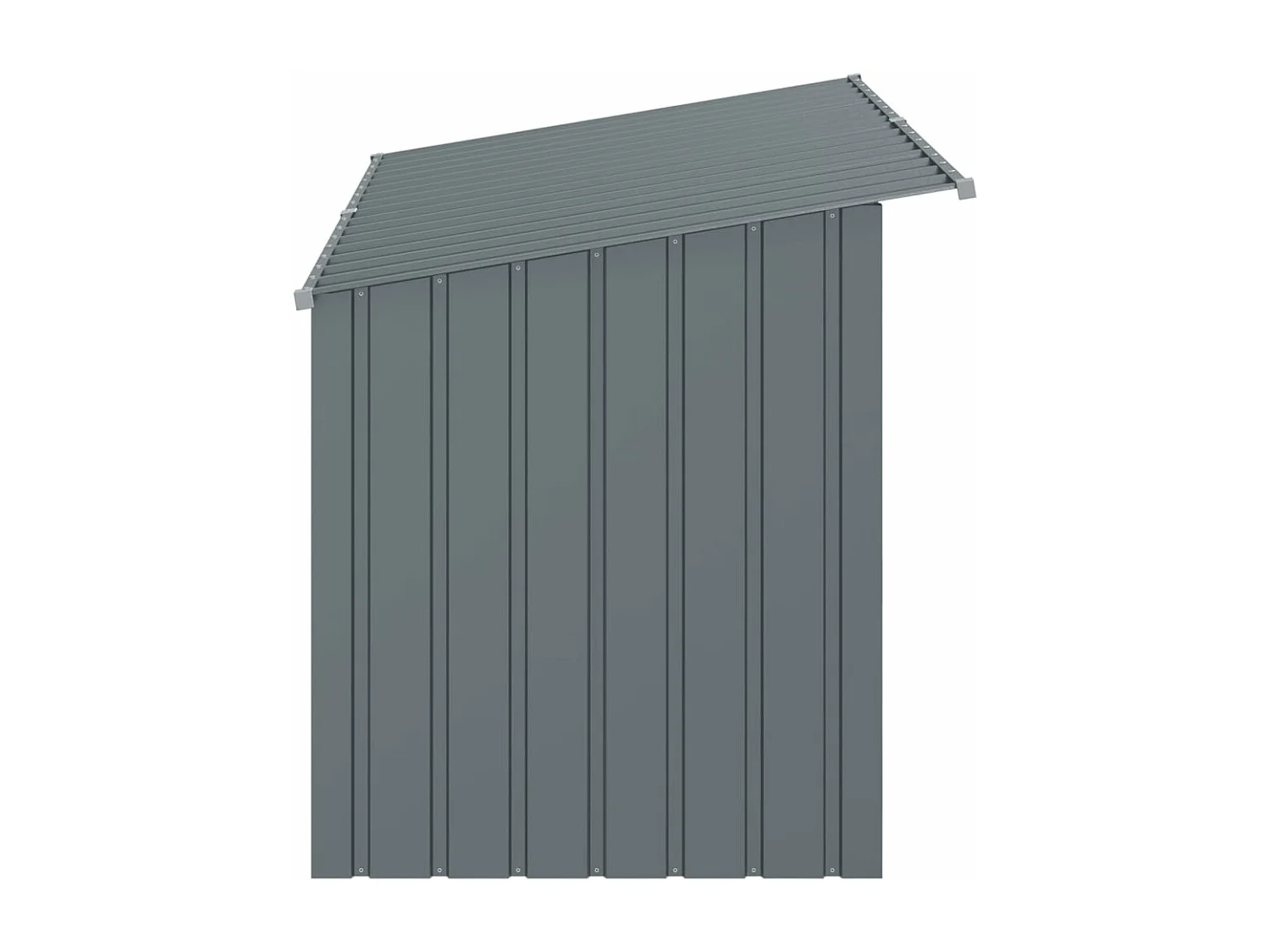 Niche pour chien avec toit anthracite acier galvanisé FR322123